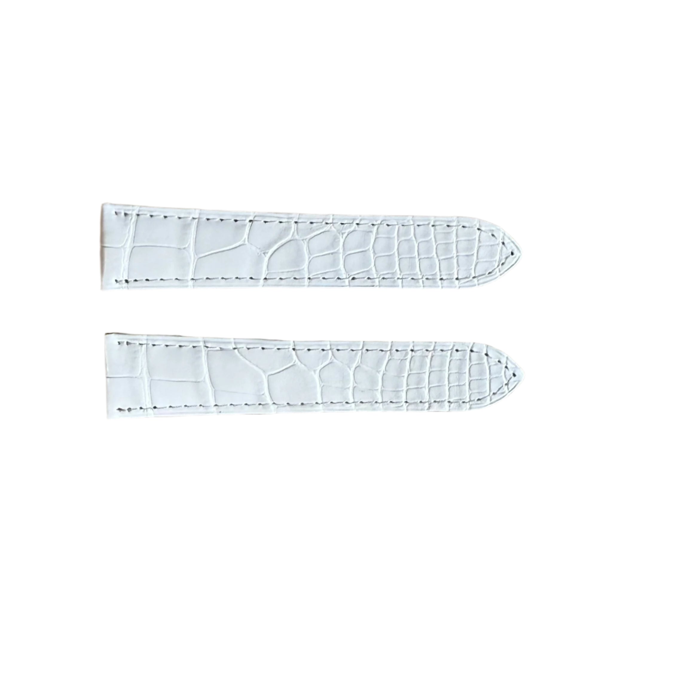 Authentic Cartier White Alligator Watch Strap Band 20mm KD98XK63