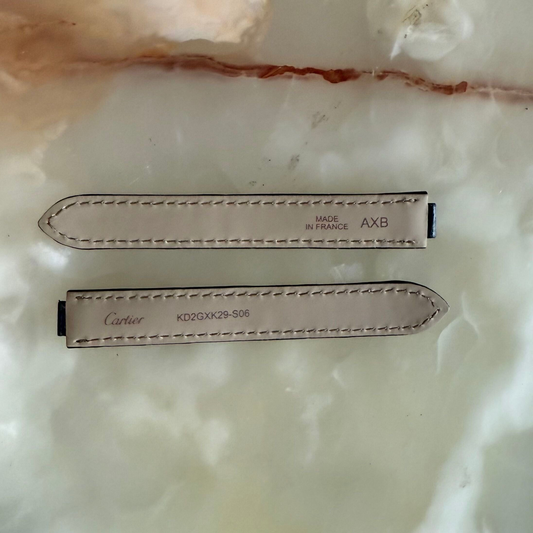 Authentic Cartier Ballon Bleu Alligator Watch Strap Band 15mm KD2GXK29-S06