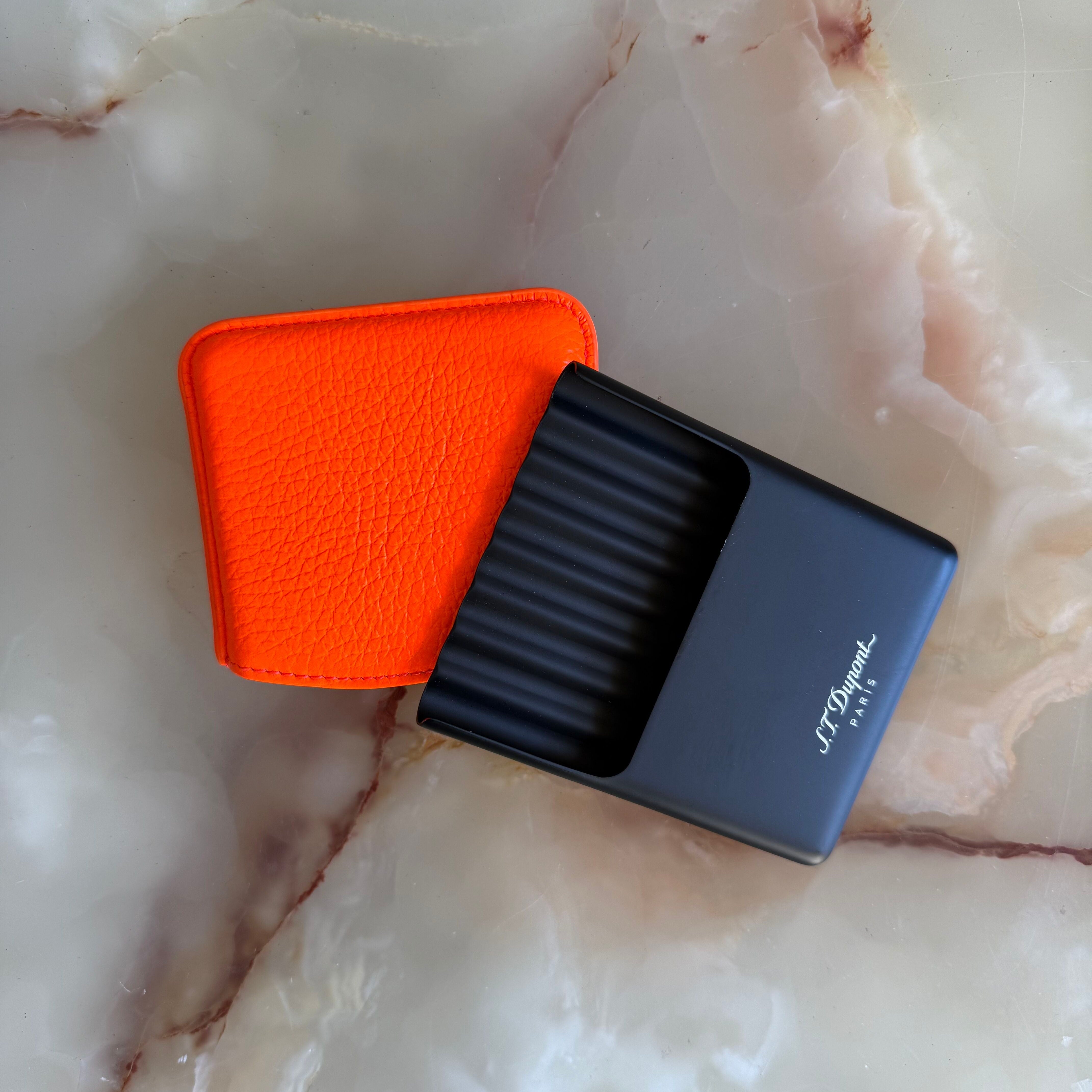 S.T. Dupont Fluo Neon Orange Cigarette Case 183114