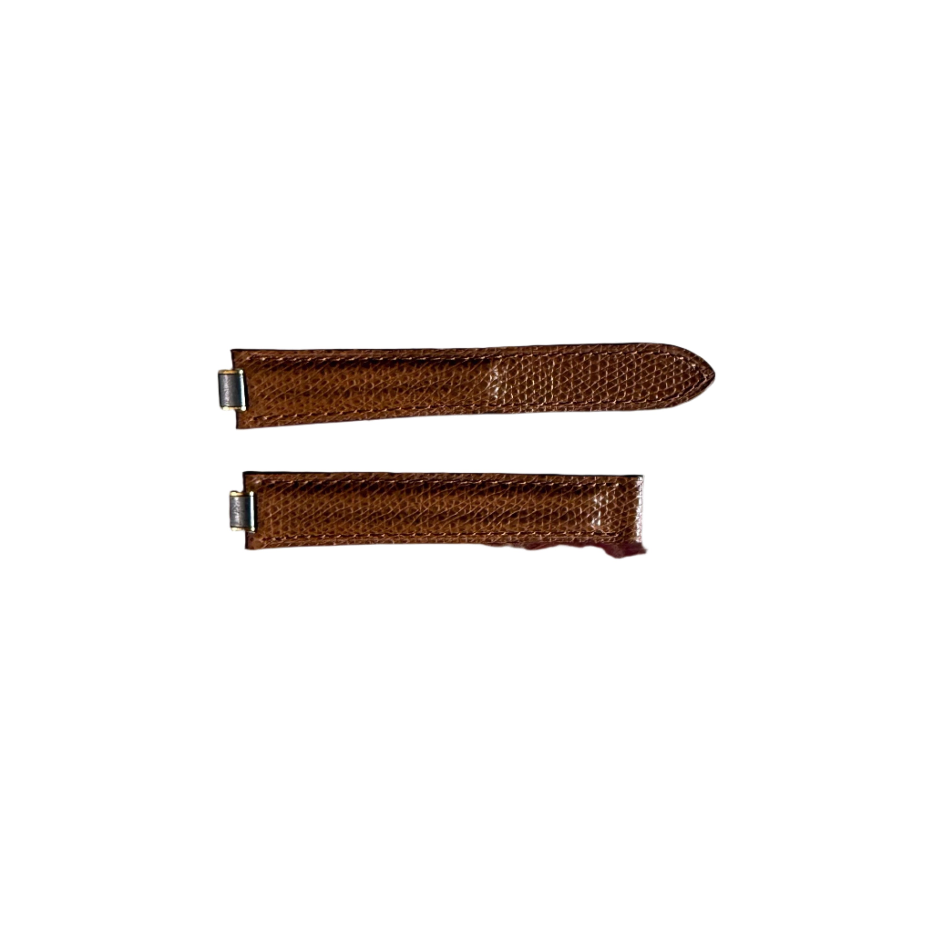 Authentic Cartier 21 Must De Cartier Brown Leather Watch Strap Band 16mm KD08E368