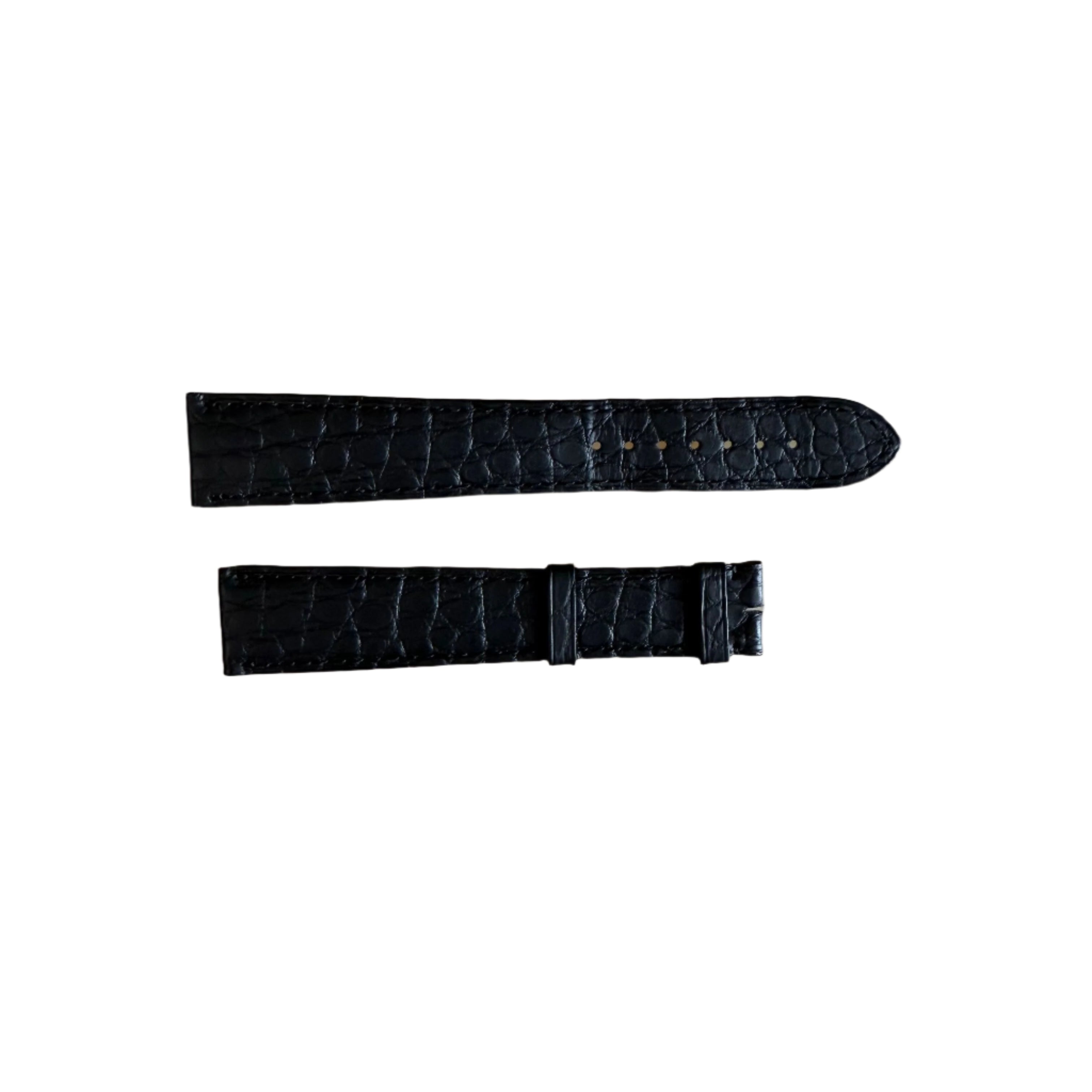 Authentic Cartier Black Caiman Alligator Watch Strap Band 20mm KD98ZA80
