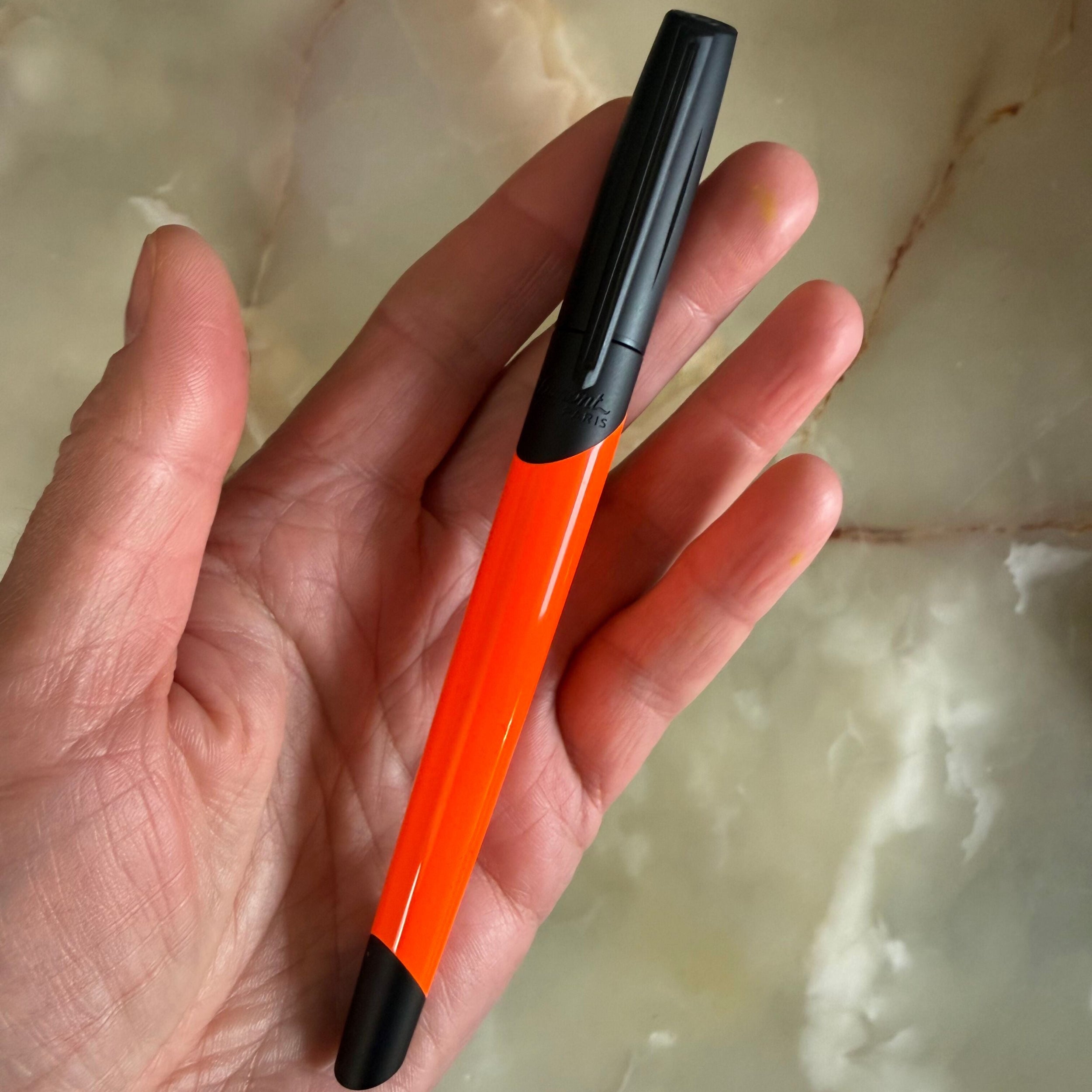 S.T. Dupont Defi Milenium Fluo Neon Orange Rollerball Pen 402034