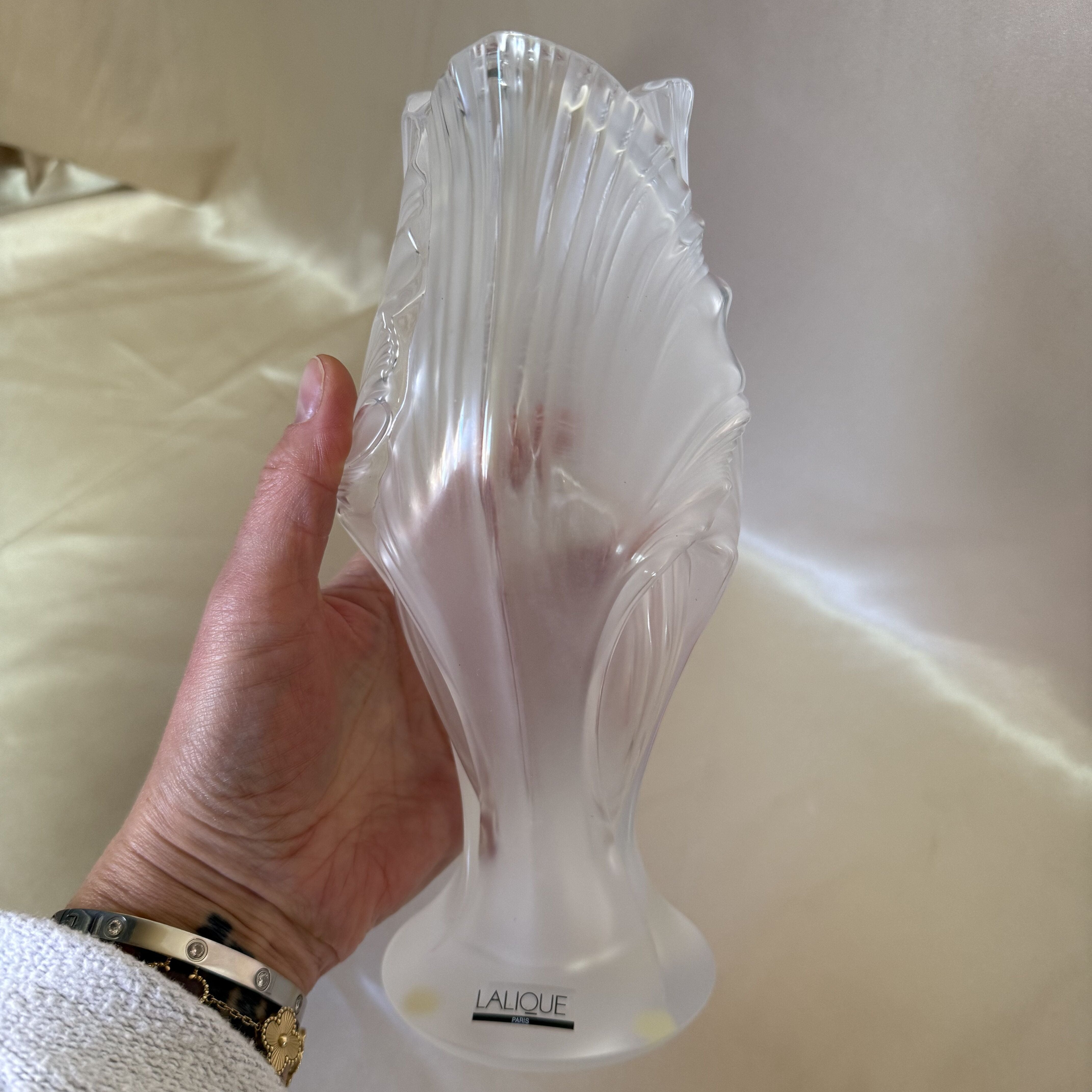 Lalique Iris Clear Vase 1260600