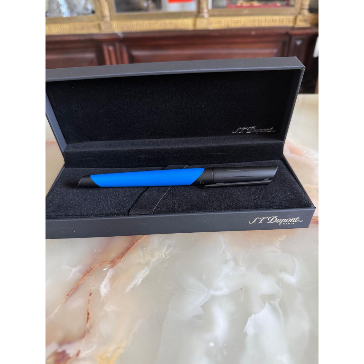 S.T. Dupont Defi Milenium Fluo Neon Blue Rollerball Pen 402033