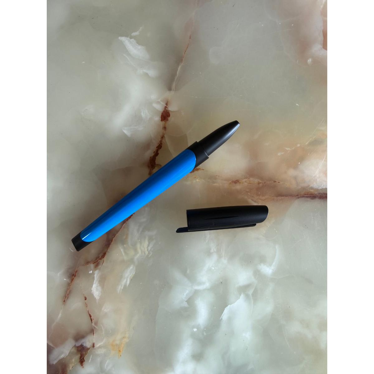 S.T. Dupont Defi Milenium Fluo Neon Blue Rollerball Pen 402033