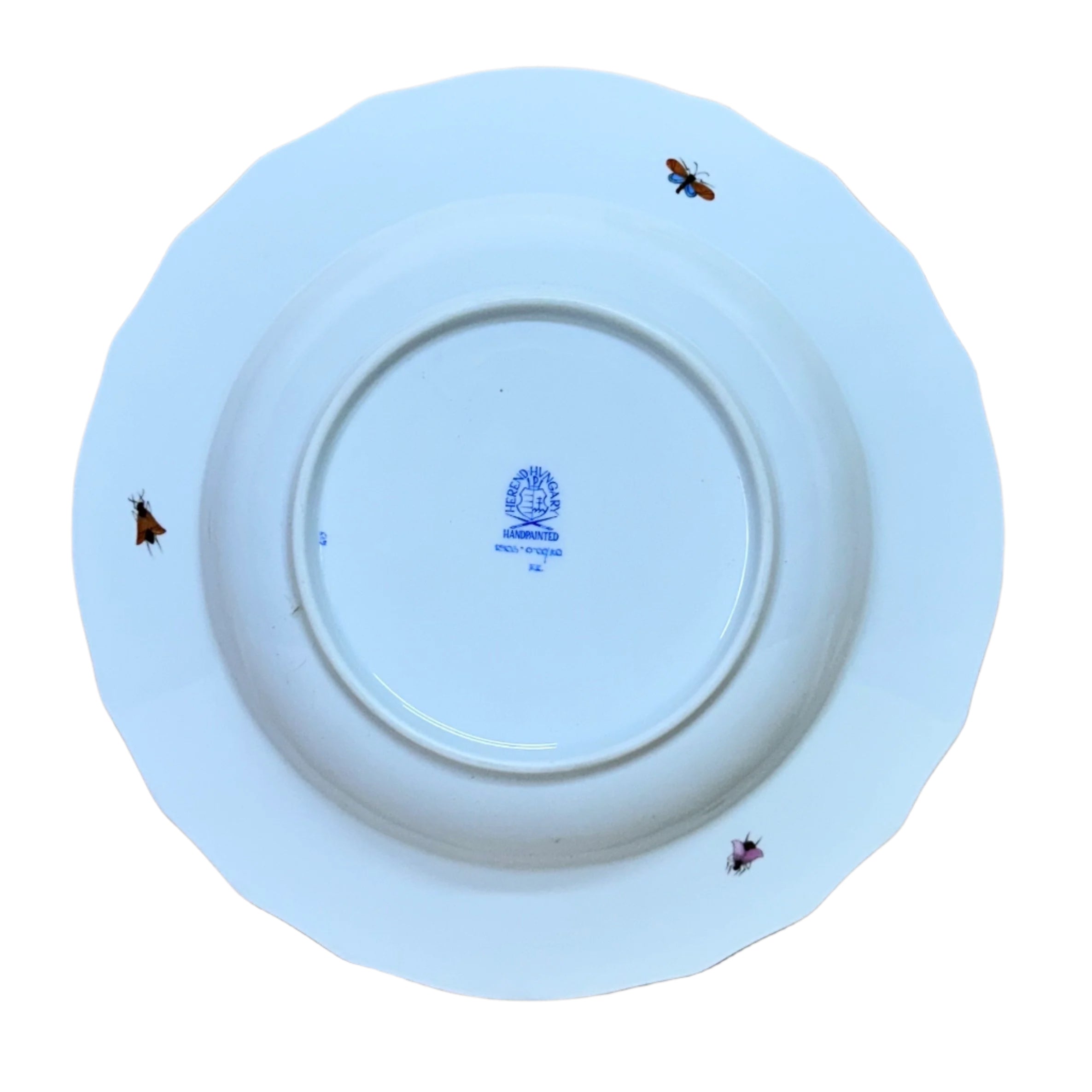 Herend Porcelain Rothschild Bird Large Rim Soup Bowl 1503-0-00/RO