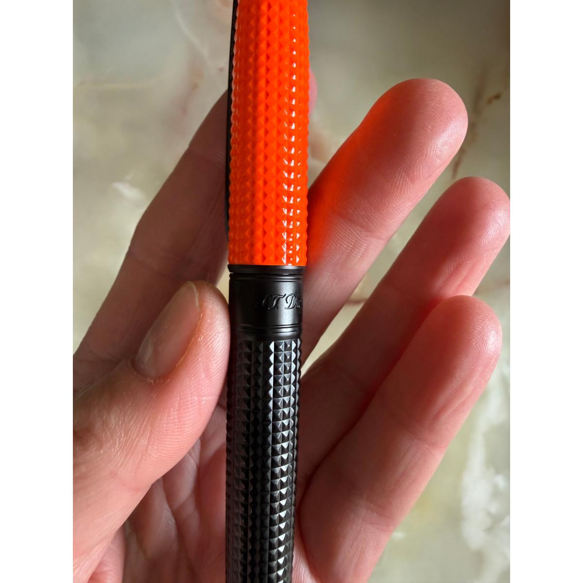 S.T. Dupont Line D Eternity Fluo Neon Orange Rollerball Pen 425034L