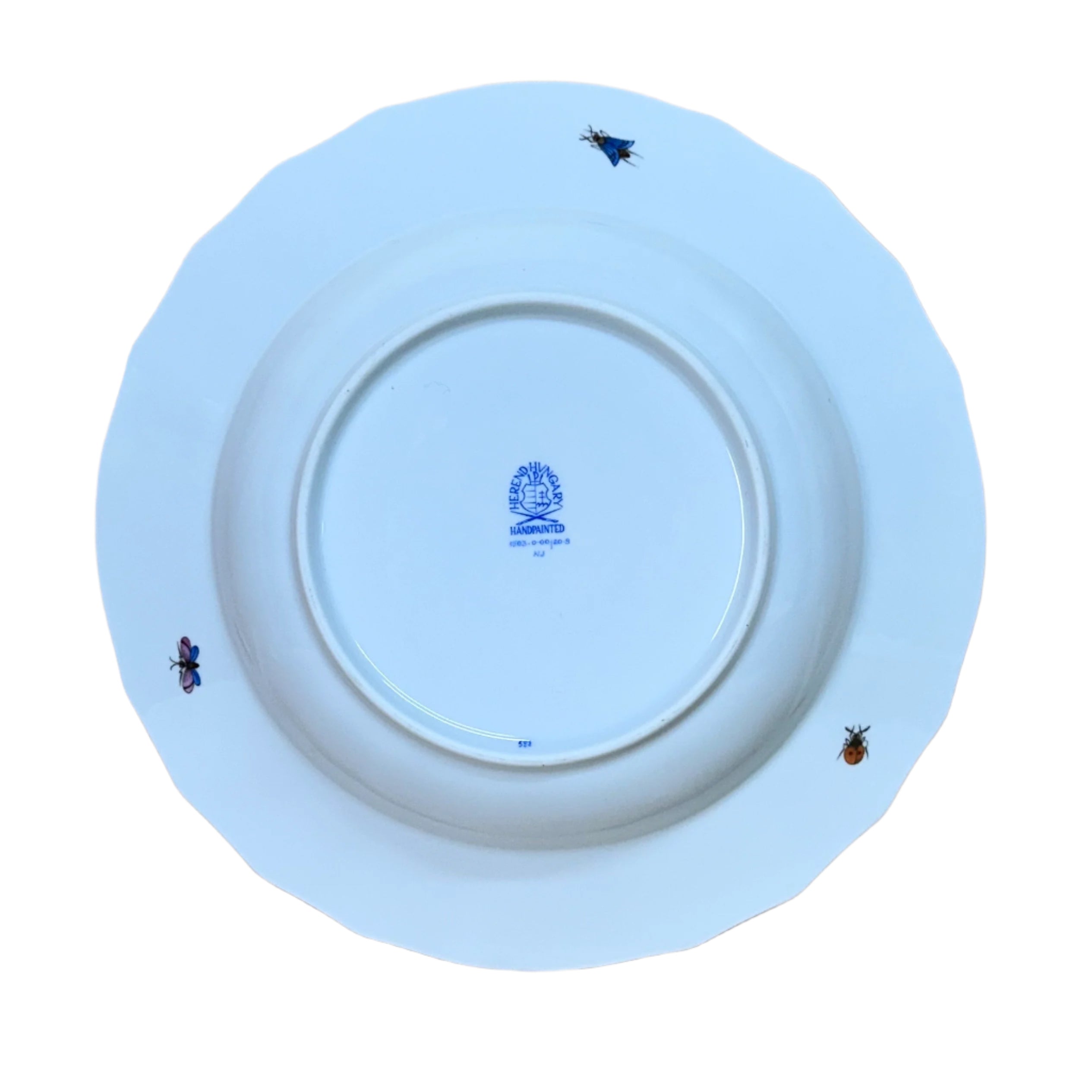 Herend Porcelain Rothschild Bird Large Rim Soup Bowl 1503-0-00/RO-9