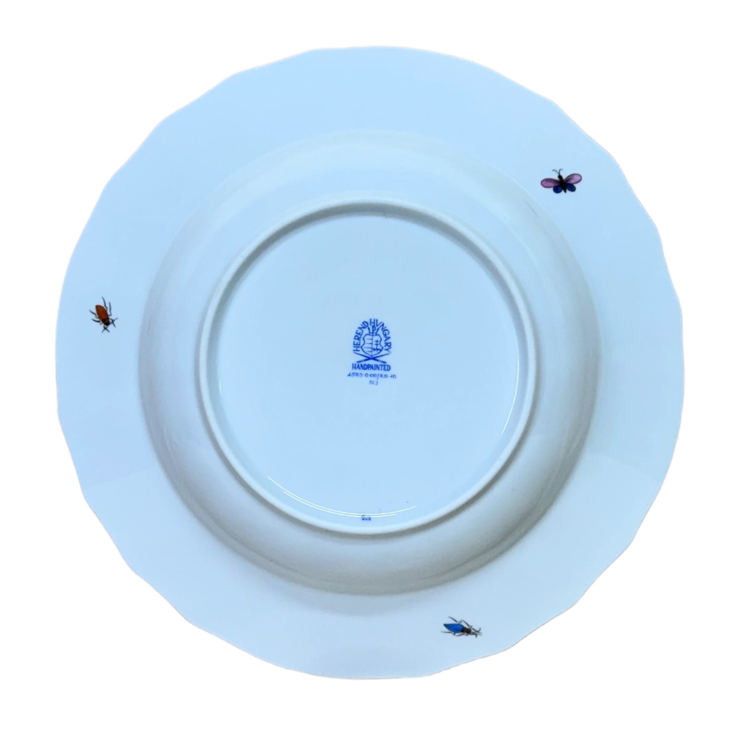 Herend Porcelain Rothschild Bird Large Rim Soup Bowl 1503-0-00/RO-10