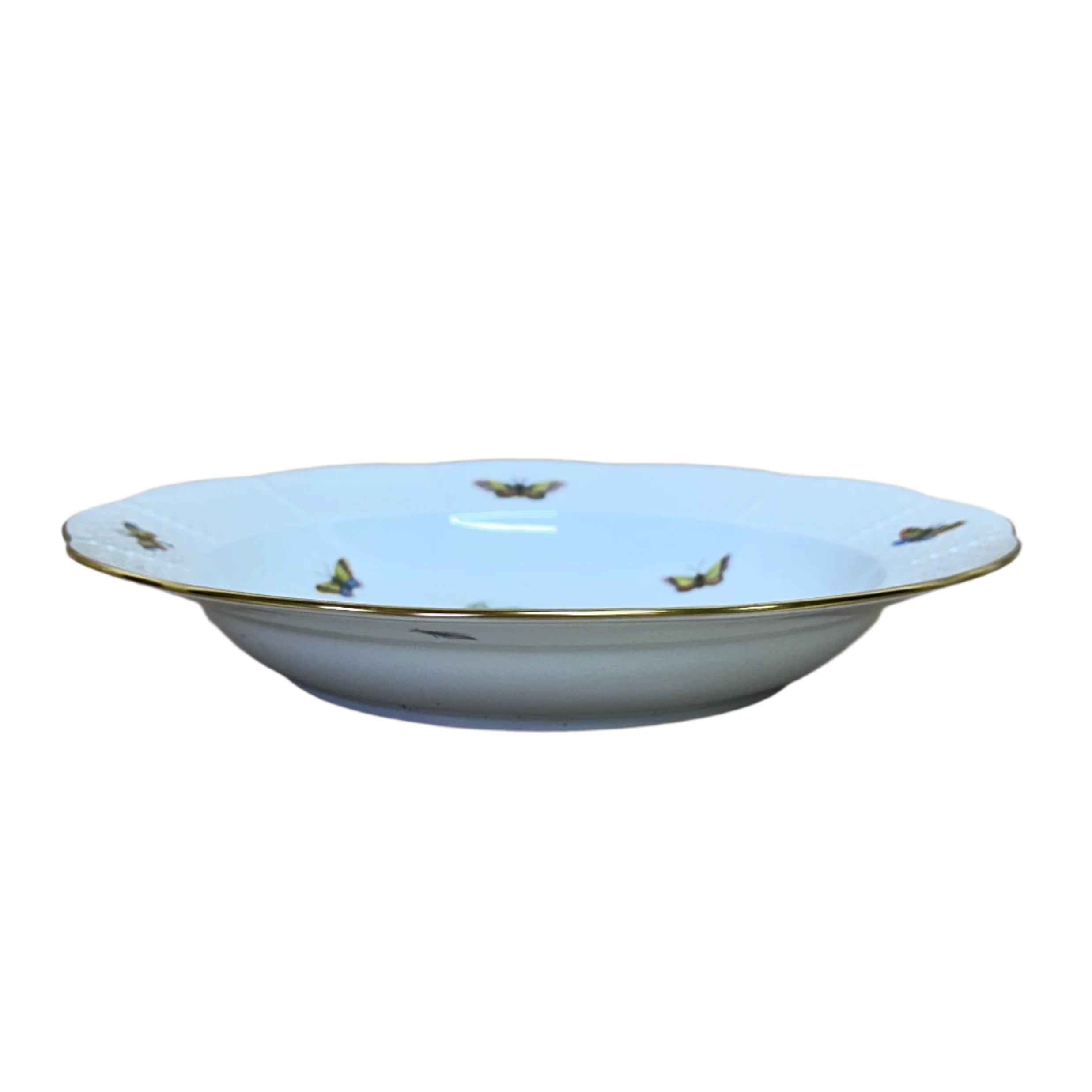 Herend Porcelain Large Rim Soup Bowl Rothschild Bird 503-0-00/R0-2