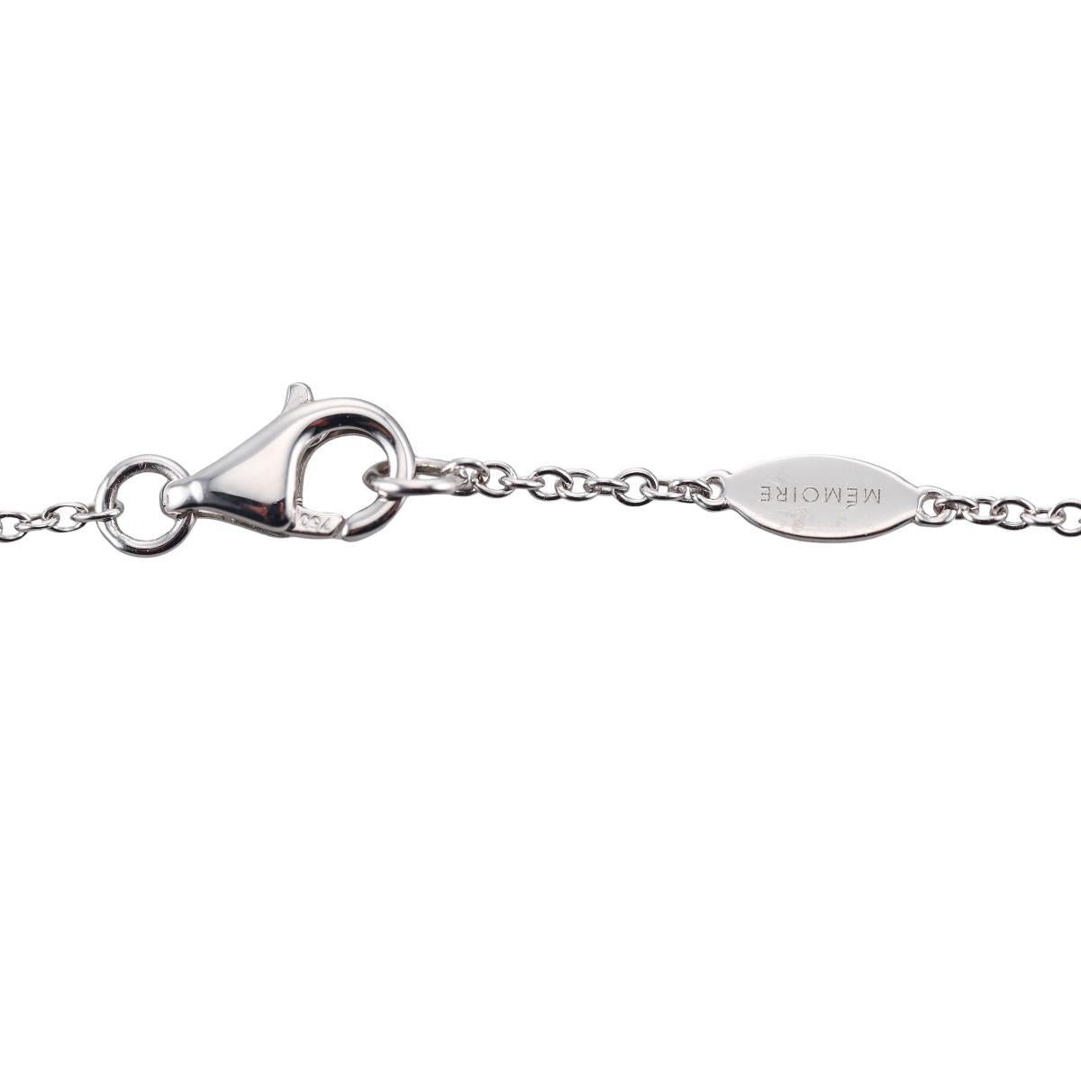 Memoire Cascade Lariat 18k Gold Diamond Necklace