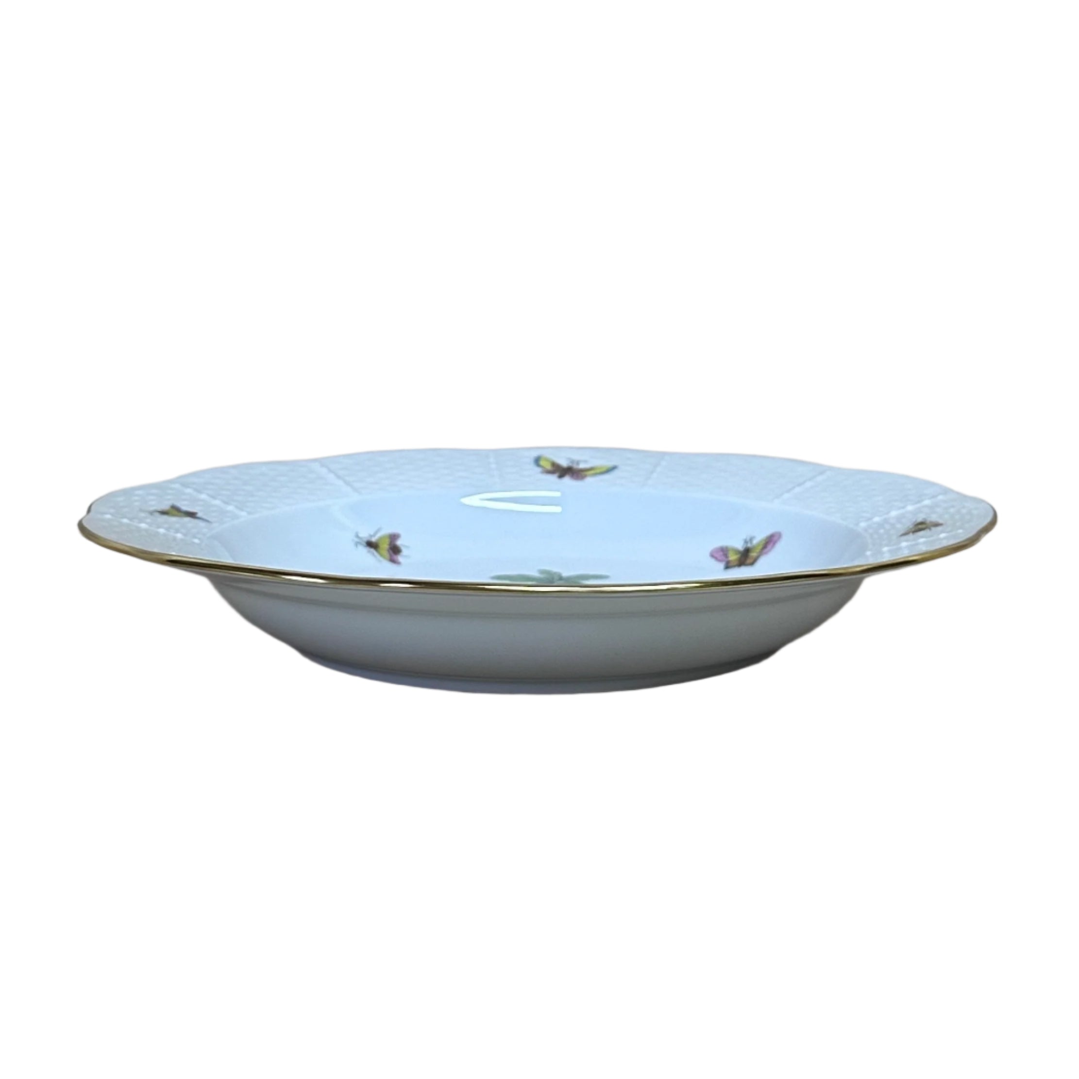 Herend Porcelain Large Rim Soup Bowl Rothschild Bird 503-0-00/R0-5