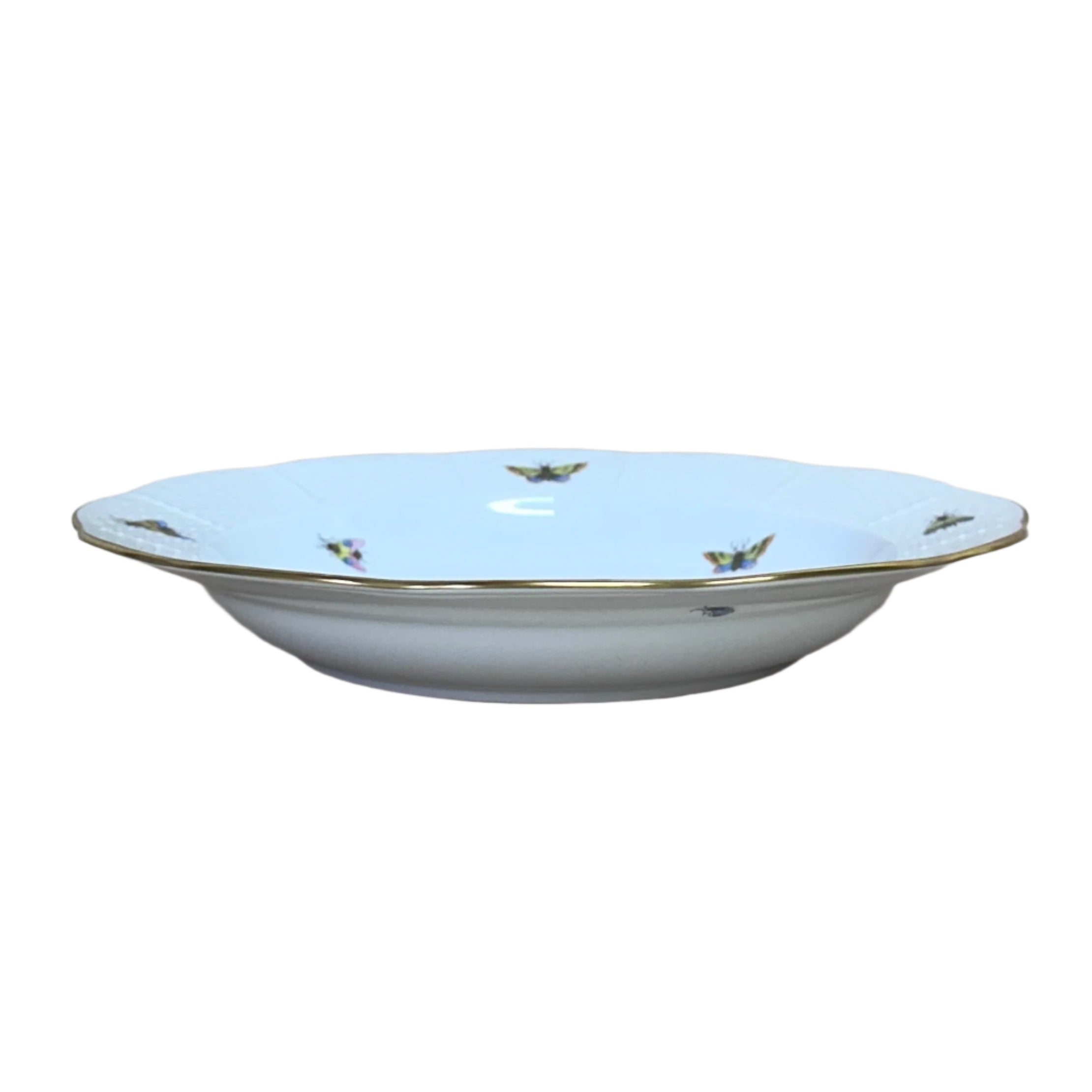 Herend Porcelain Large Rim Soup Bowl Rothschild Bird 503-0-00/R0-8