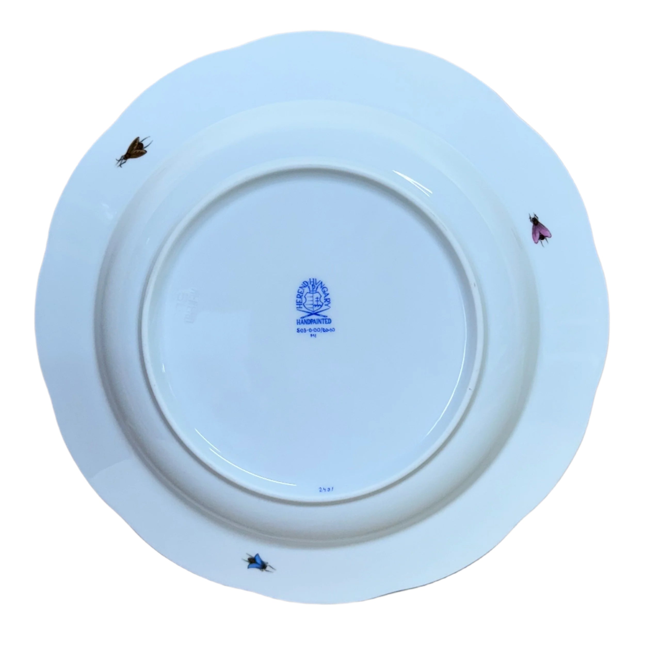 Herend Porcelain Large Rim Soup Bowl Rothschild Bird 503-0-00/R0-10