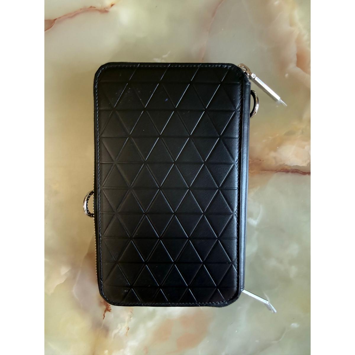 S. T. Dupont Firehead Black Leather Shoulder Bag 160011