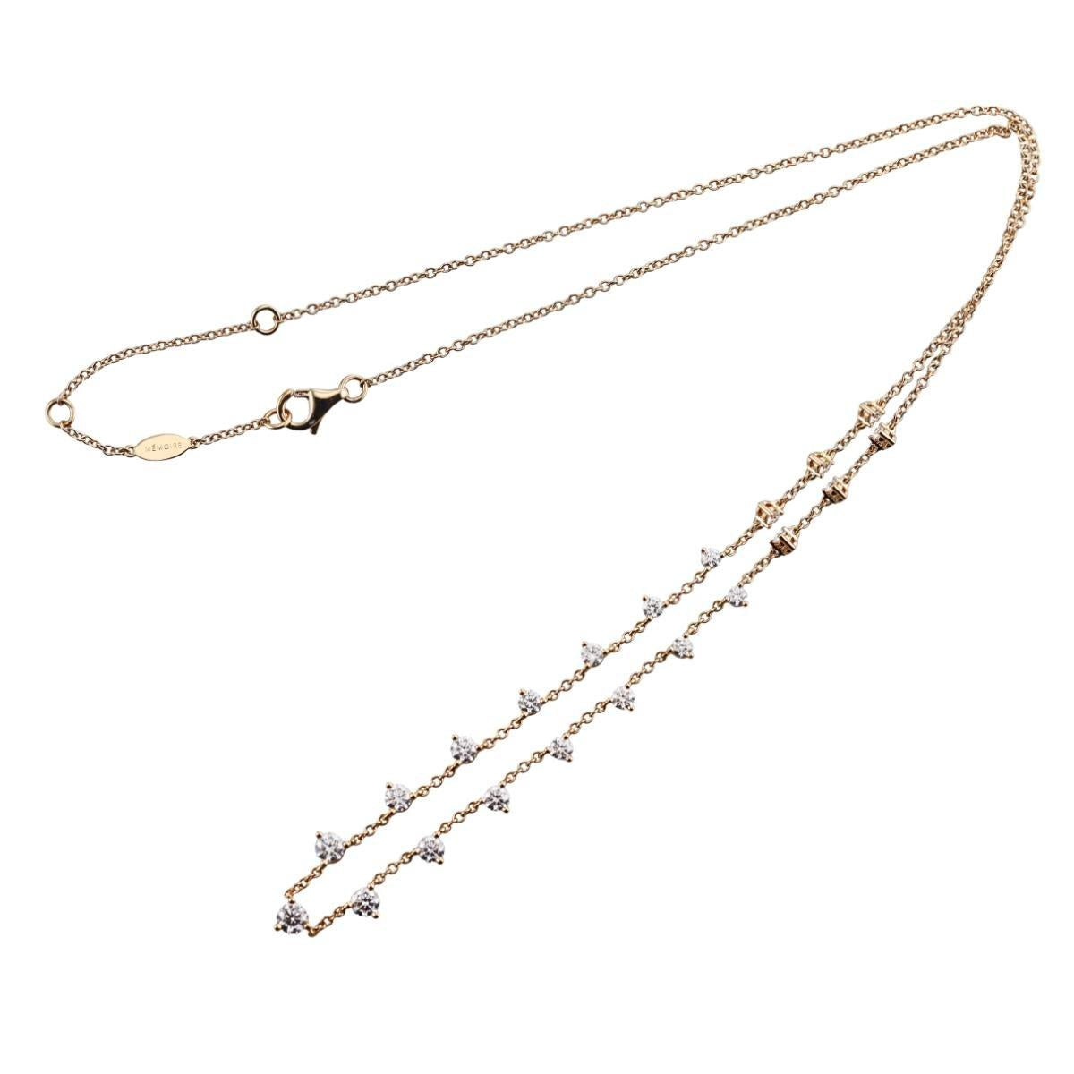 Memoire Essentials 18k Gold Diamond Necklace