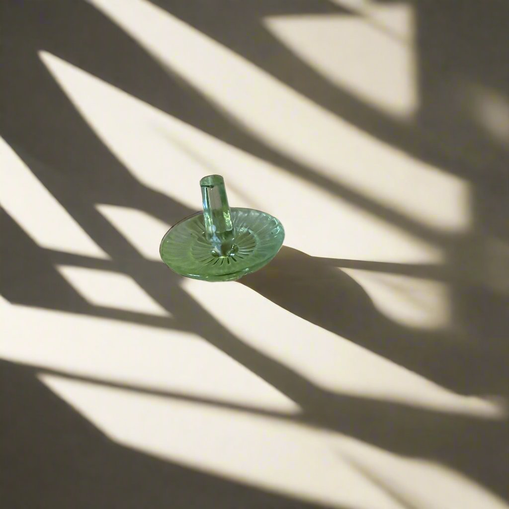 Lalique Crystal Toupie Spinning Top Dreidel 70009