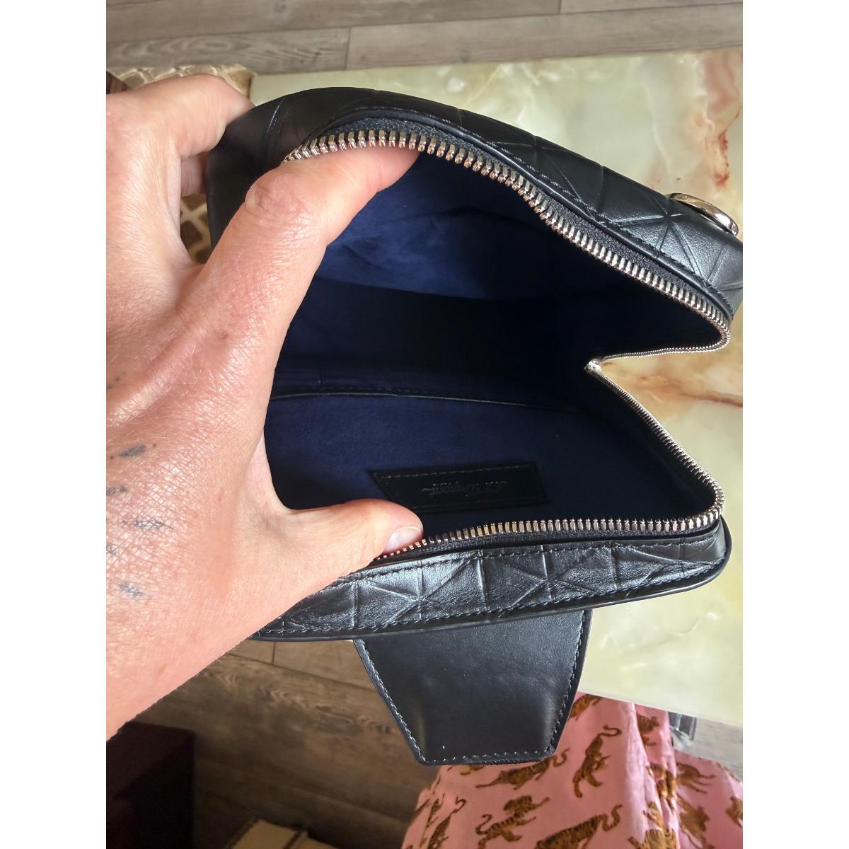 S. T. Dupont Firehead Black Leather Shoulder Bag 160001