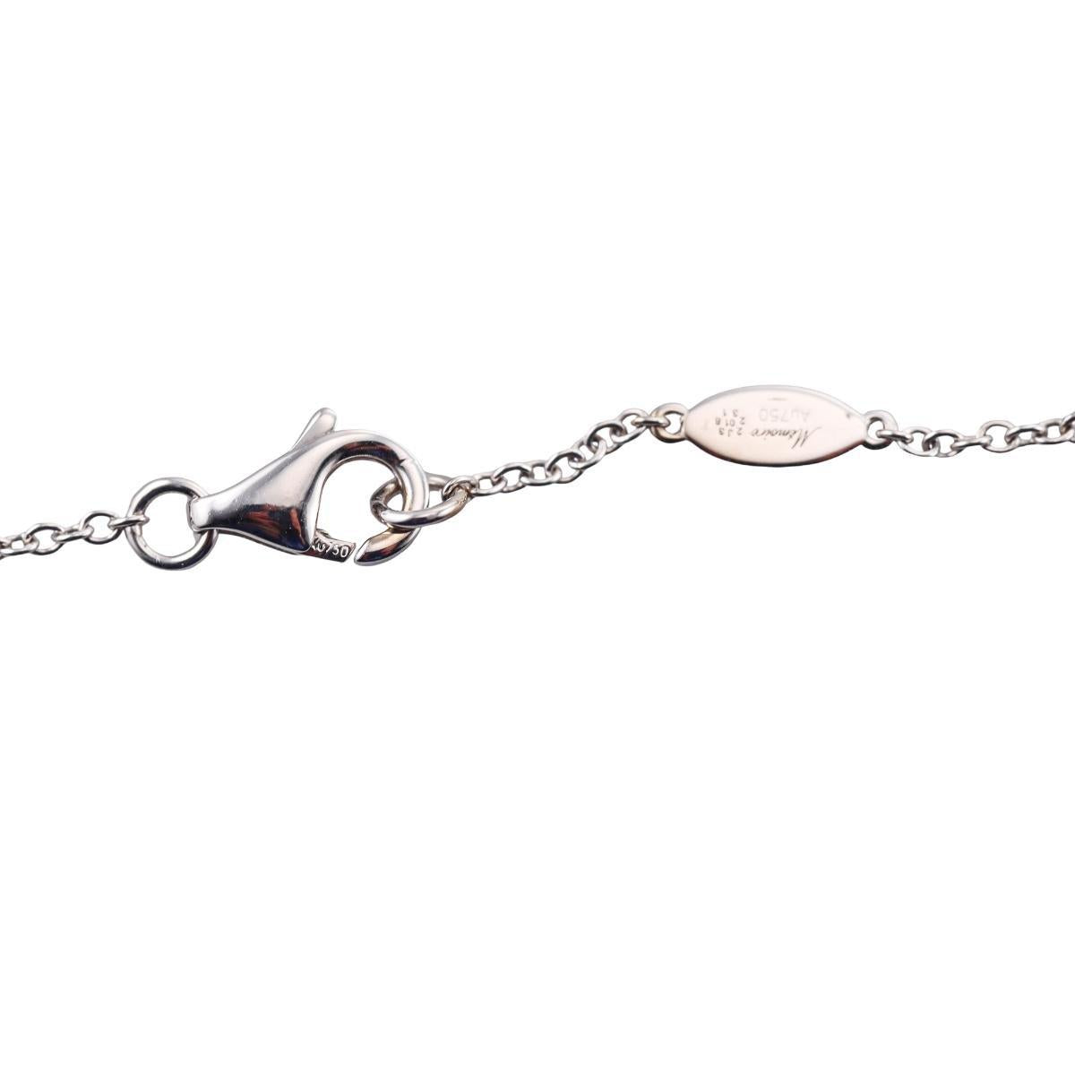 Memoire Diamond 18k Gold Station Necklace