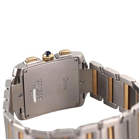 Cartier Tank Francaise Chronoflex Two Tone Automatic Watch 2303