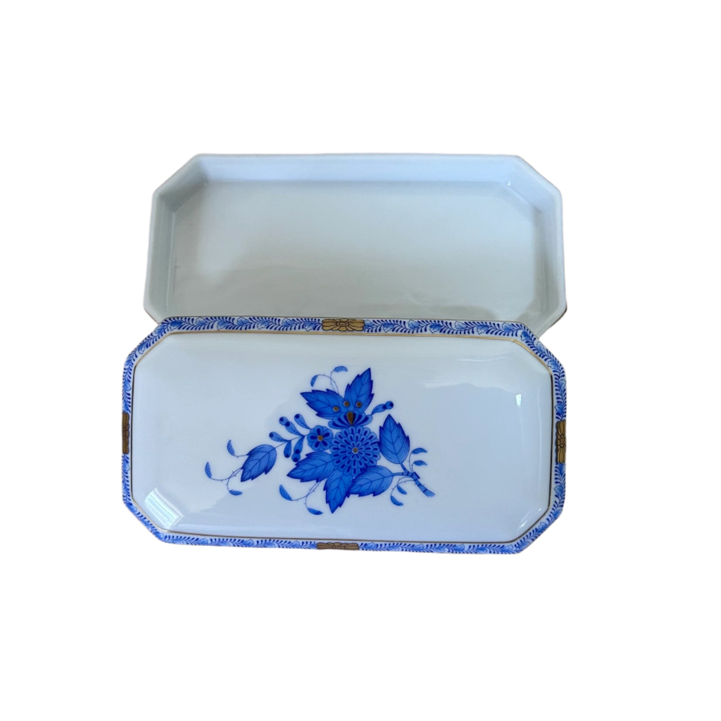 Herend Porcelain Chinese Bouquet Trinket Box 7897-2-00/AB