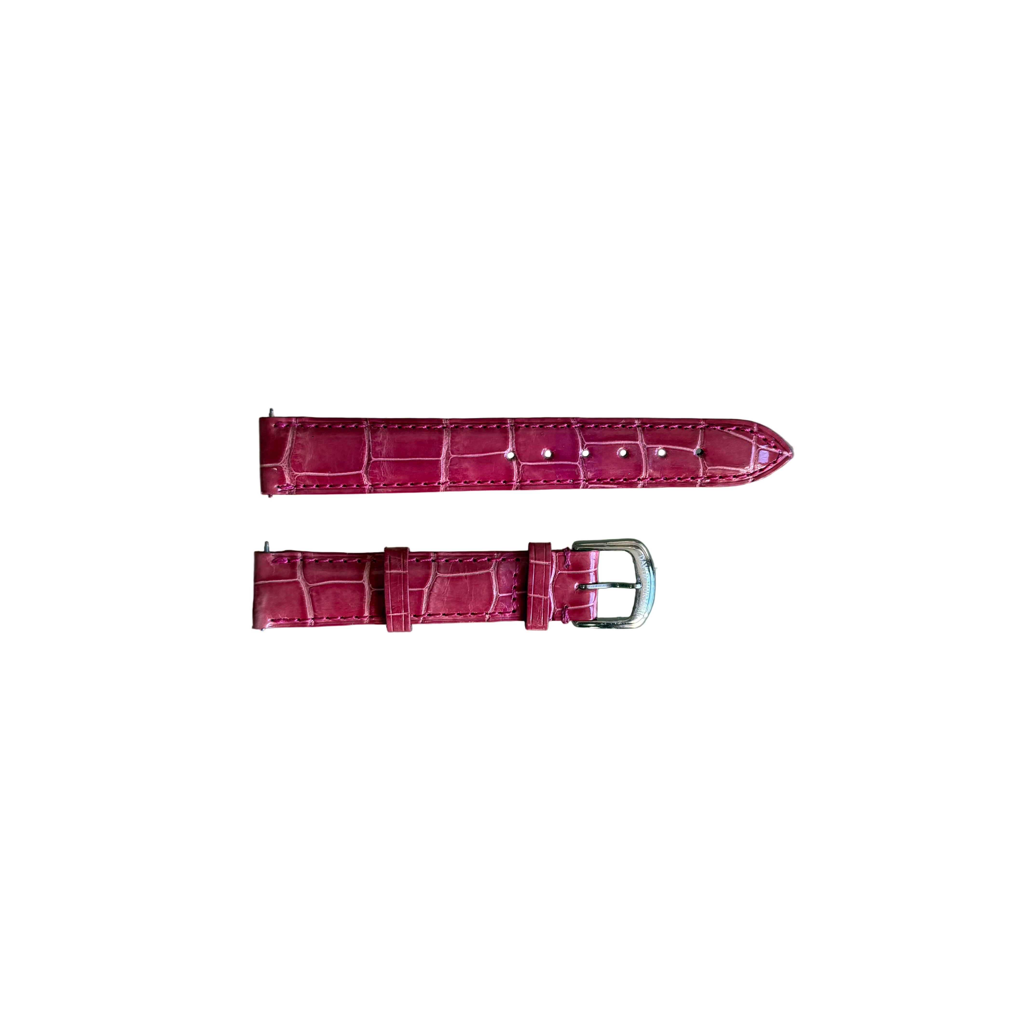 Authentic David Yurman Pink Alligator Watch Strap Band 15mm w Buckle