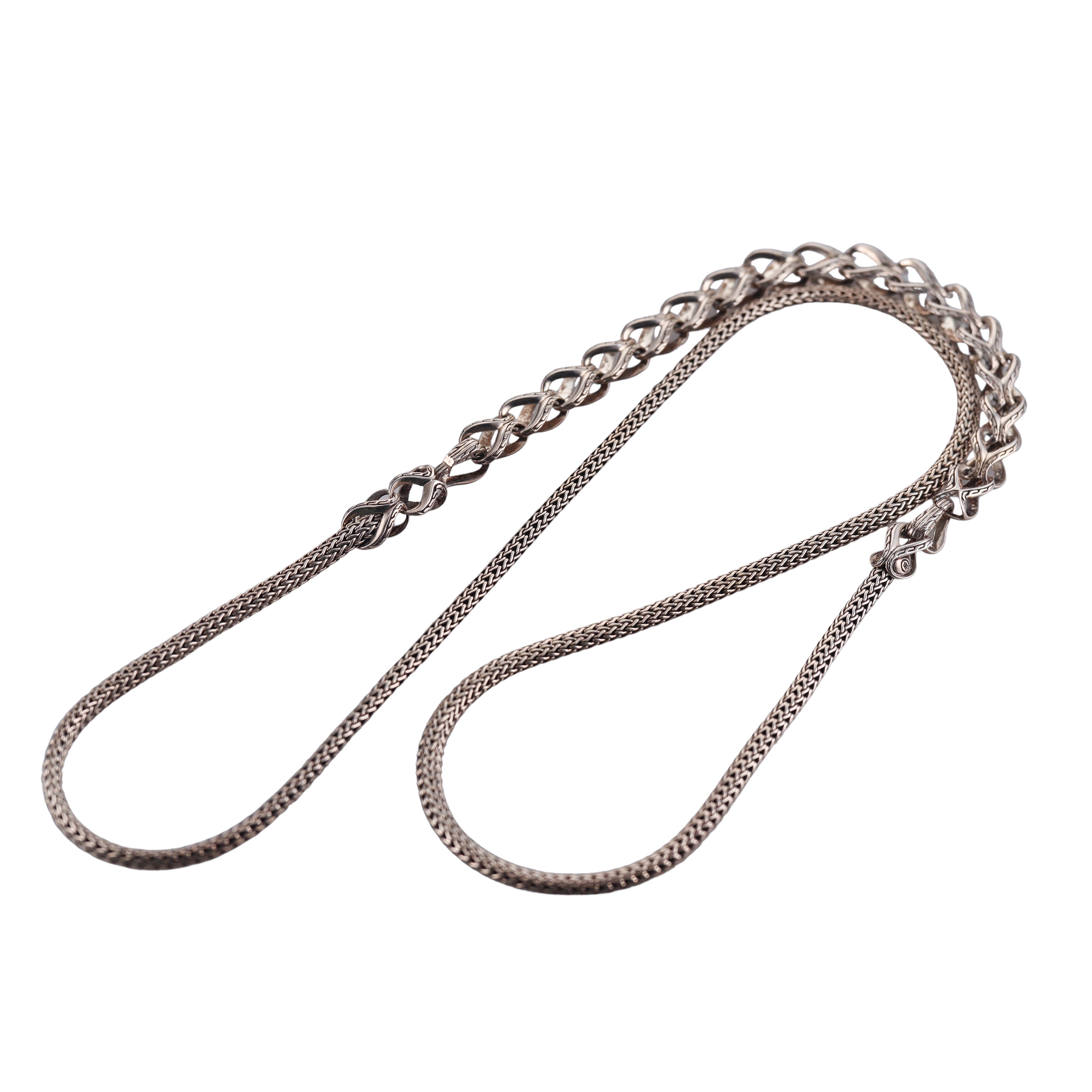 John Hardy Classic Sterling Silver Necklace Retail $1895