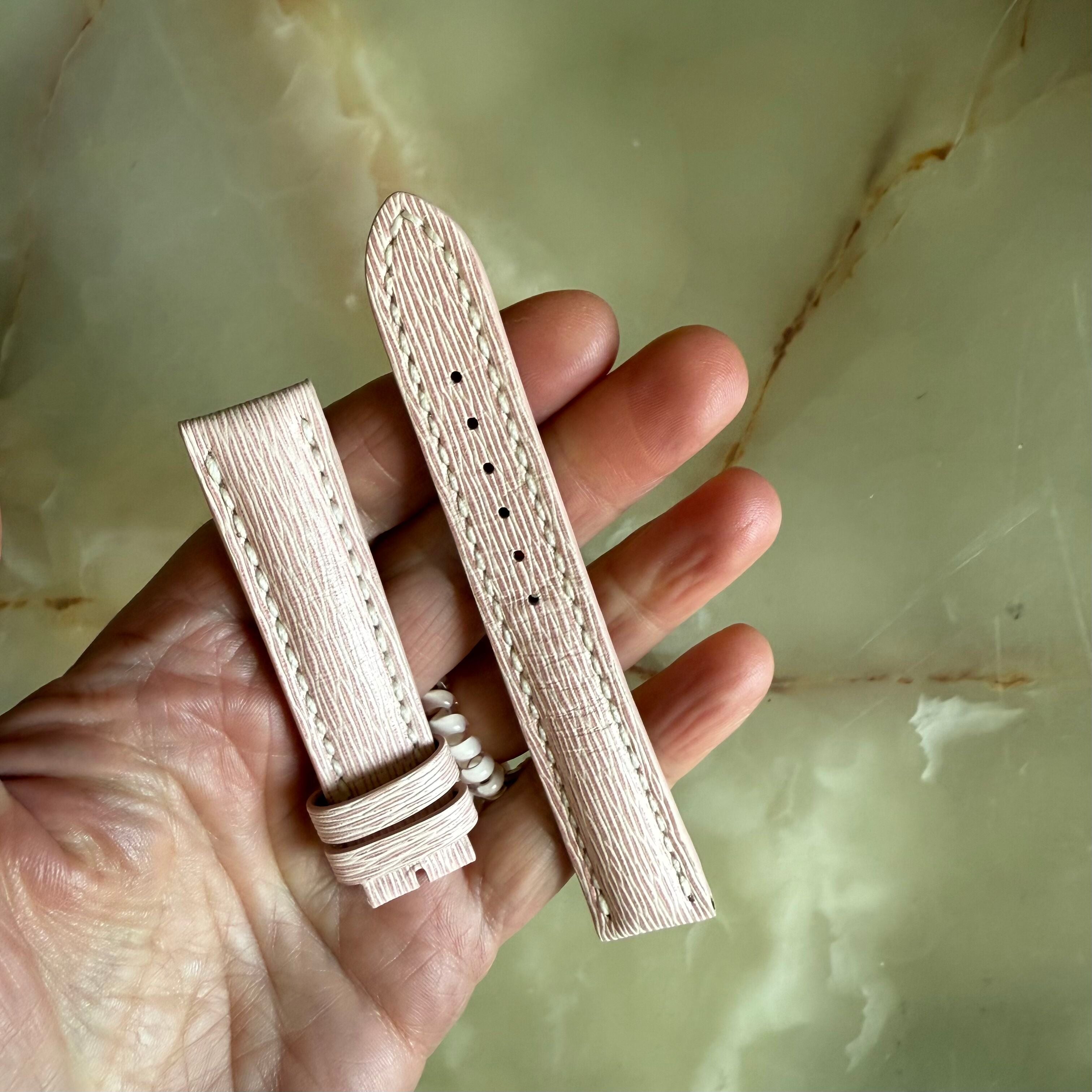 Authentic Breitling Pink Leather Watch Strap Band 239X 18mm