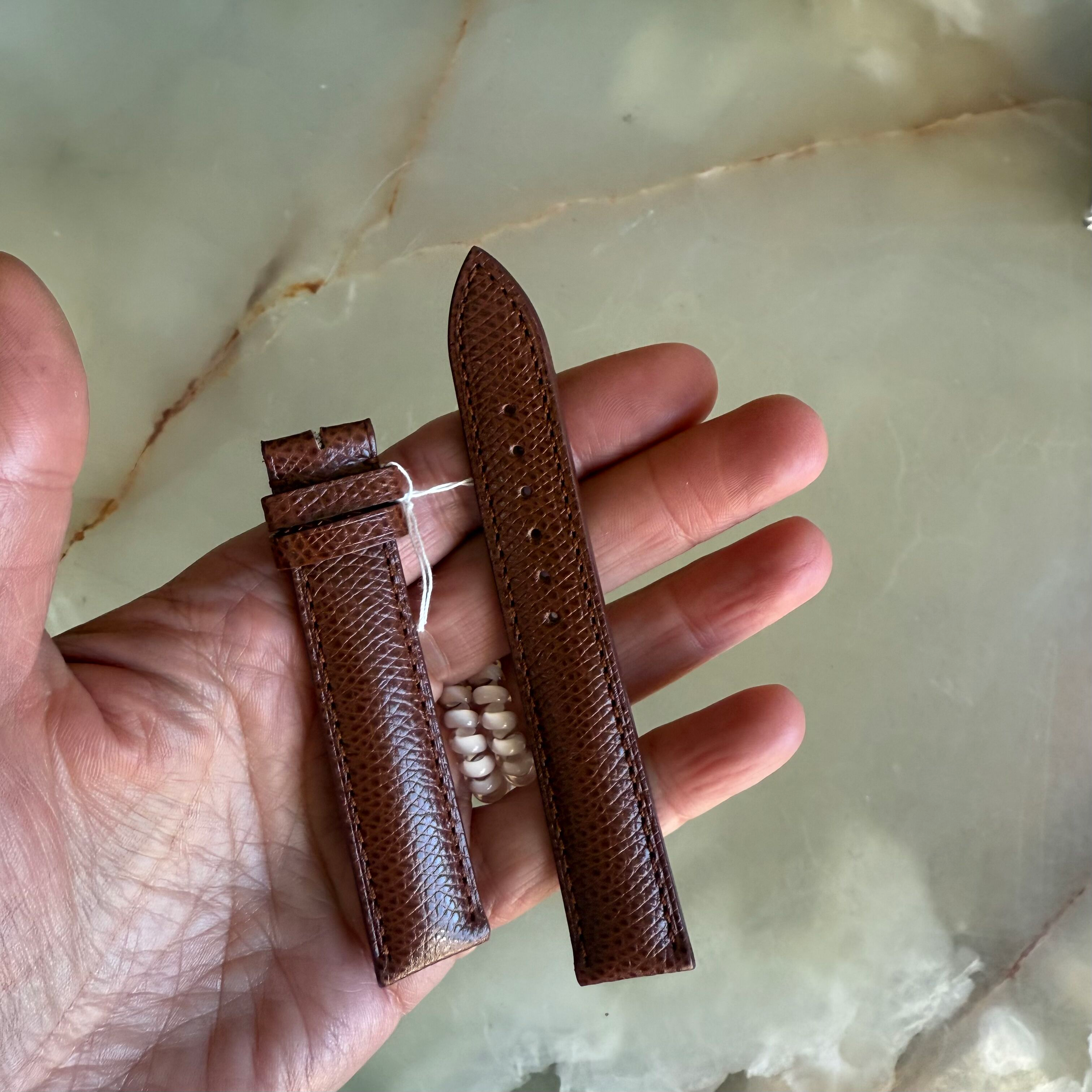 Authentic Baume & Mercier Brown Lizard Watch Strap Band 18mm