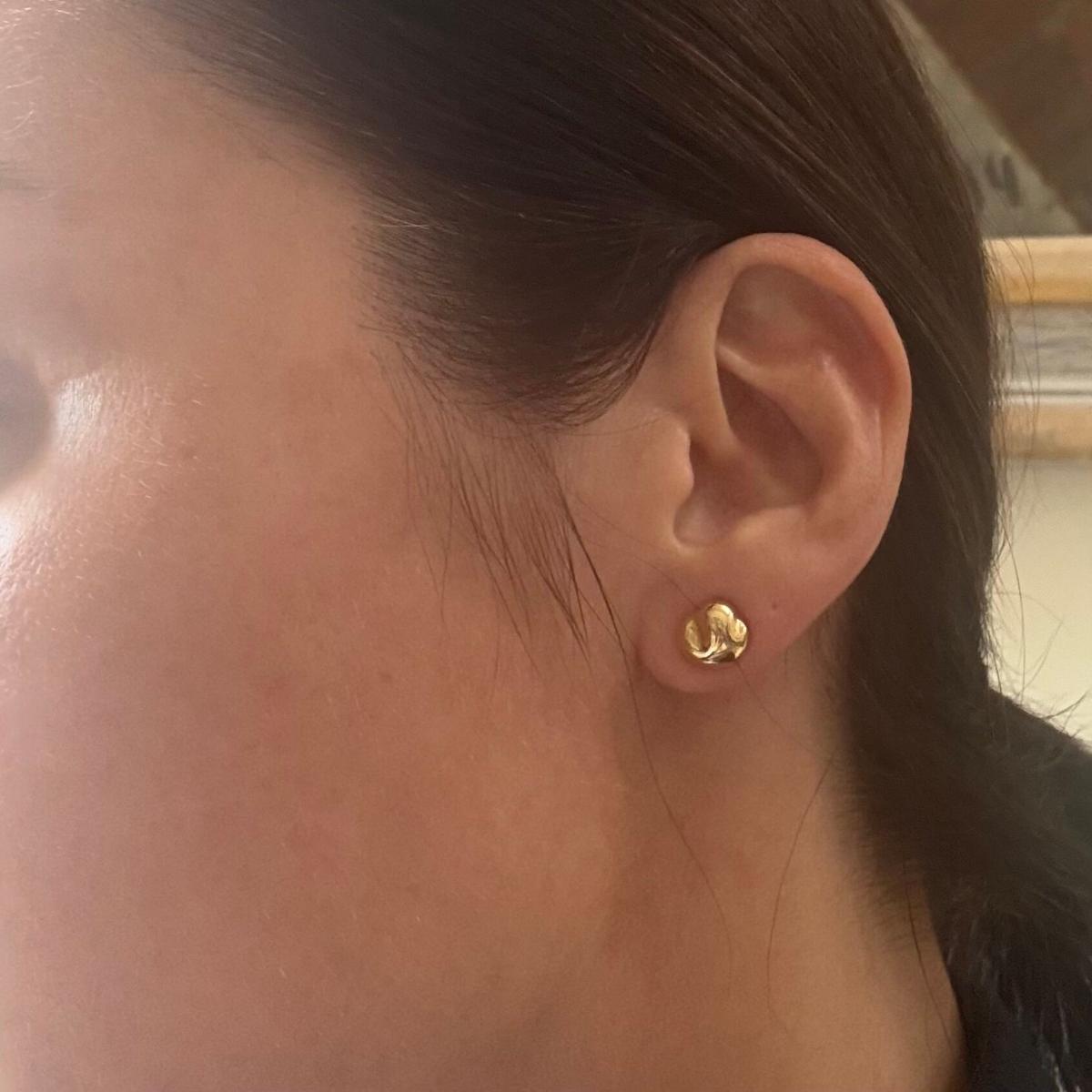 Tiffany & Co 18k Nugget Stud Earrings