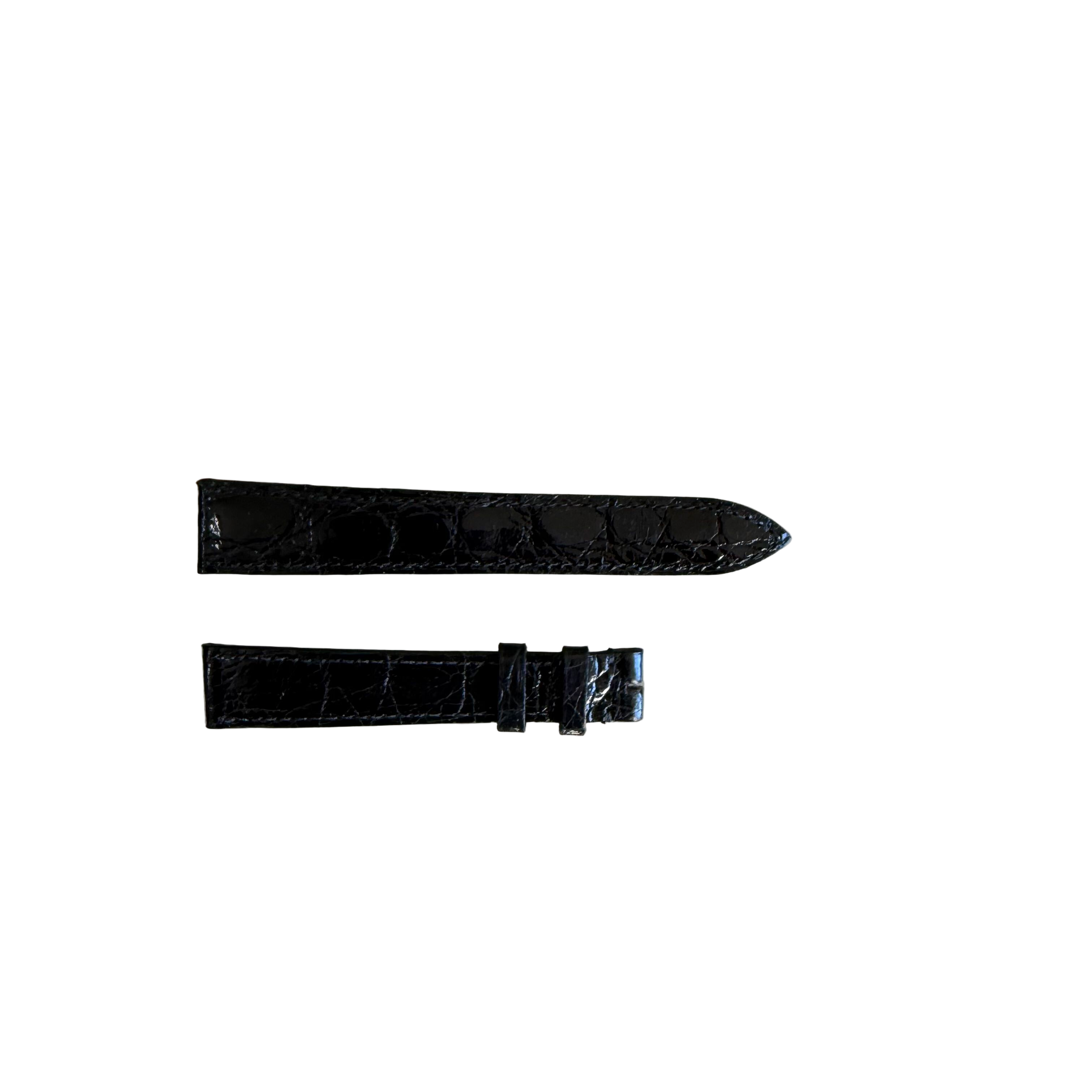 Authentic Baume & Mercier Black Crocodile Watch Strap Band 16mm