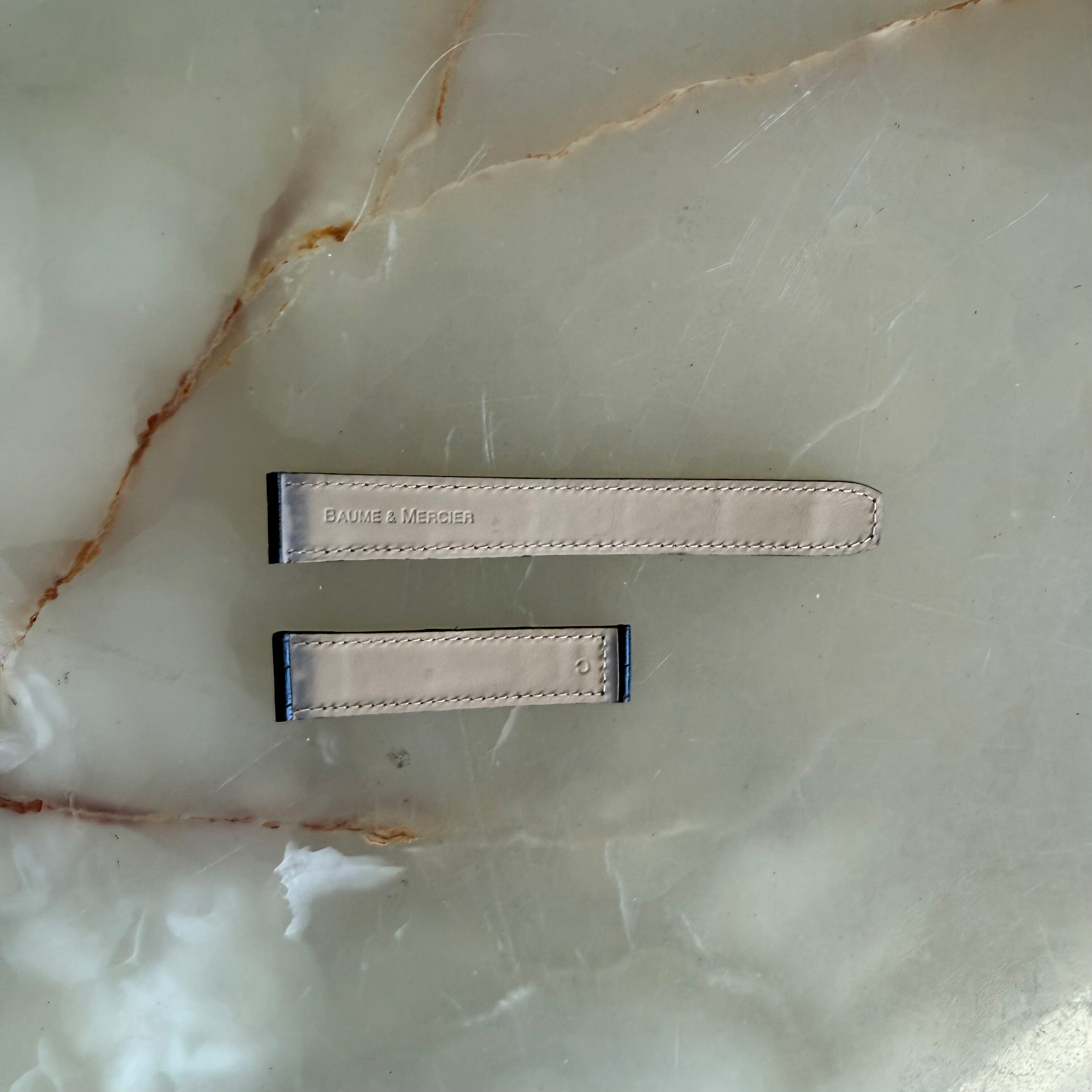 Authentic Baume & Mercier Black Alligator Watch Strap Band 18mm