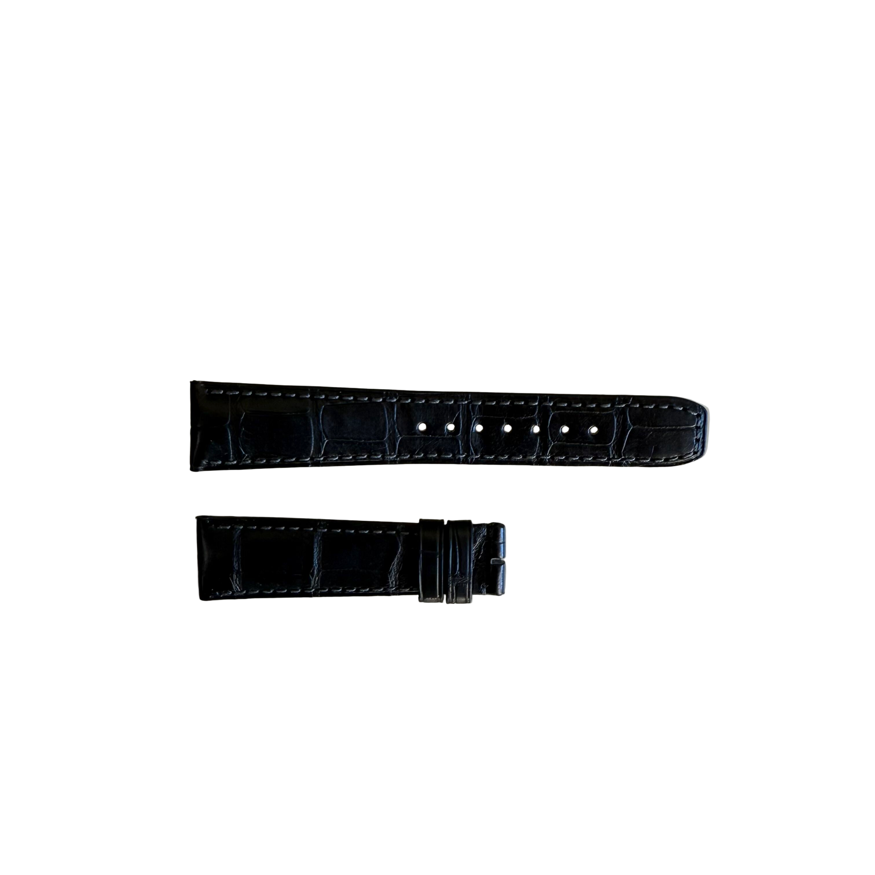 Authentic Baume & Mercier Black Alligator Watch Strap Band 21mm