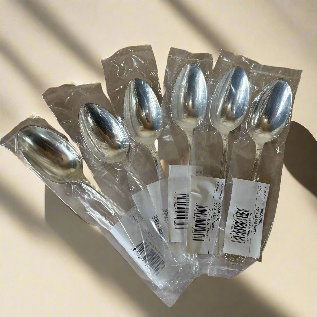Christofle Marly Silver Plated Serving Table Spoon Set of 6 B00038002