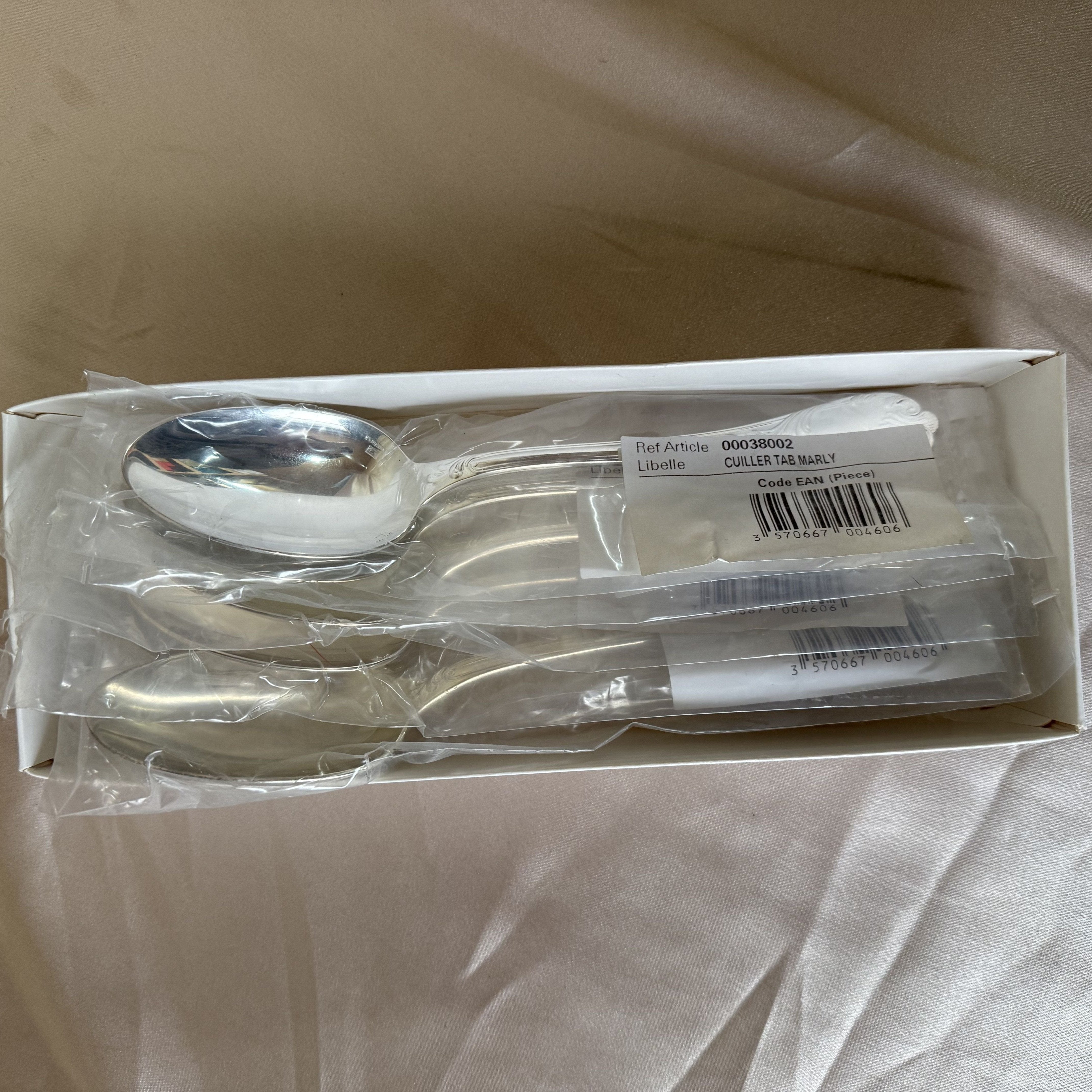 Christofle Marly Silver Plated Serving Table Spoon Set of 6 B00038002