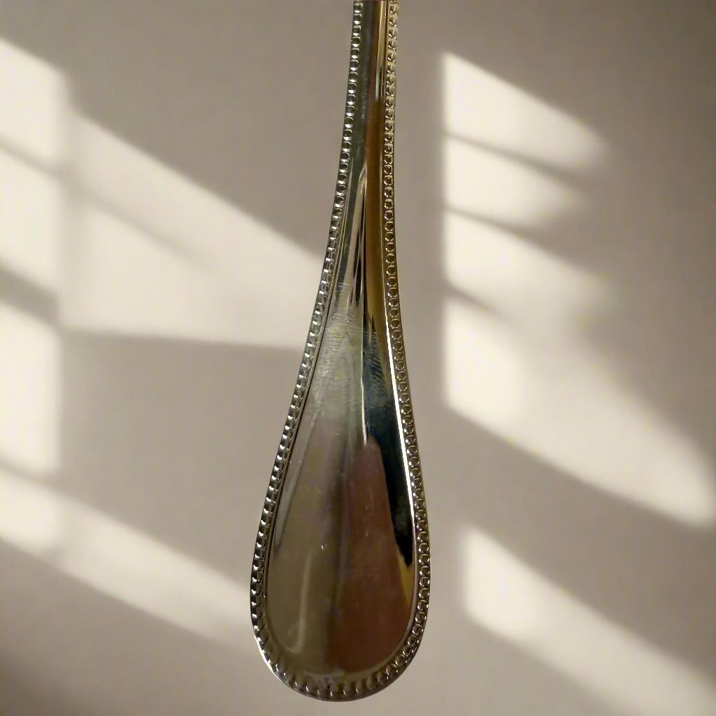 Christofle Perles Silver Plated Serving Table Spoon B00010006