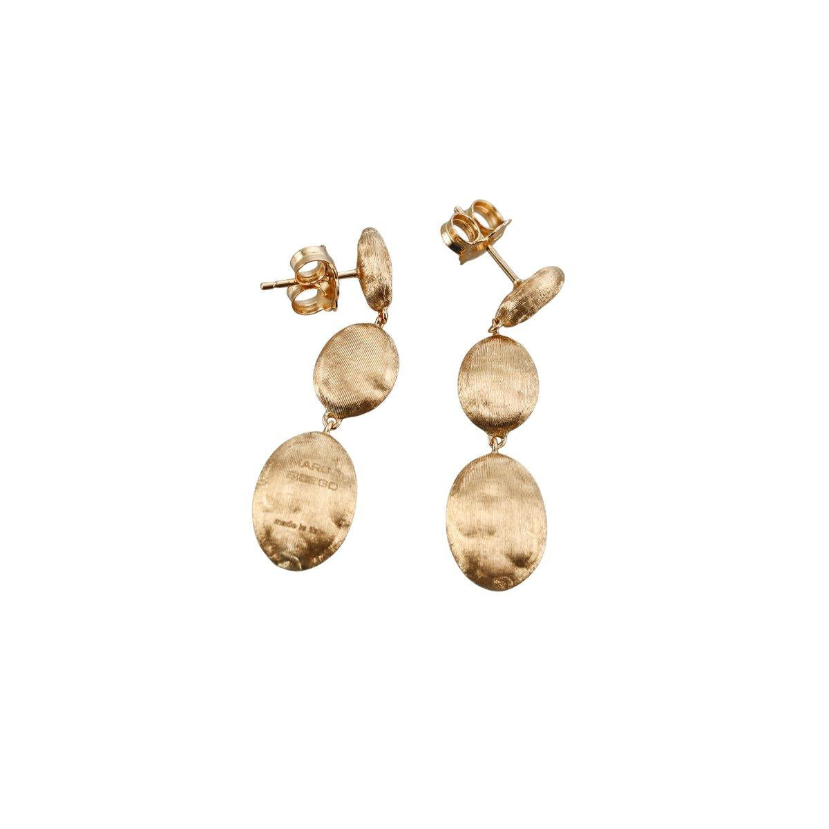Marco Bicego Siviglia 18K Three-Drop Earrings