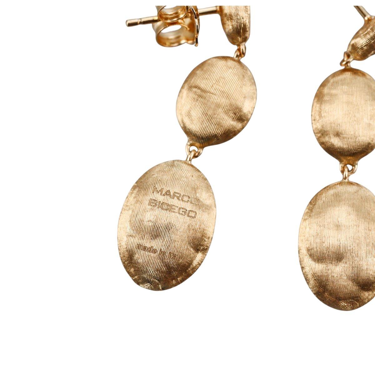 Marco Bicego Siviglia 18K Three-Drop Earrings