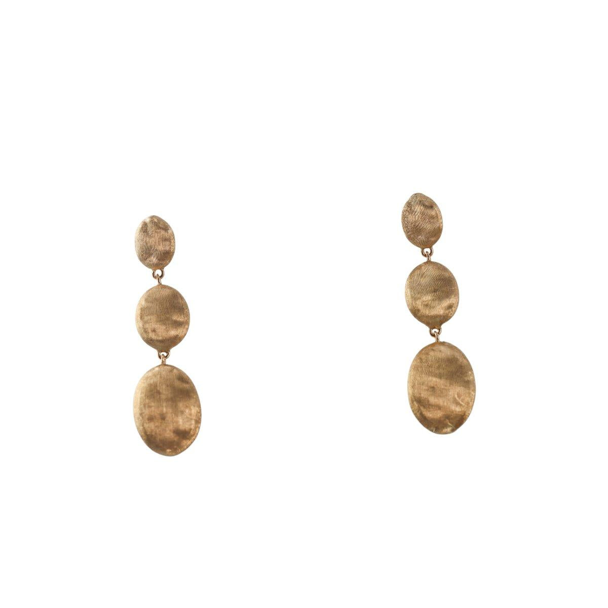 Marco Bicego Siviglia 18K Three-Drop Earrings
