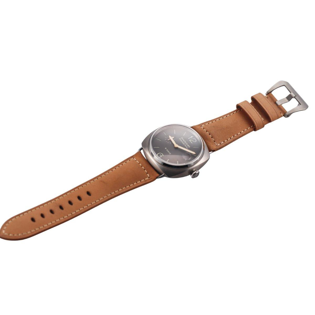 Panerai Radiomir 8 Days Brown Dial Titanium Watch PAM00346