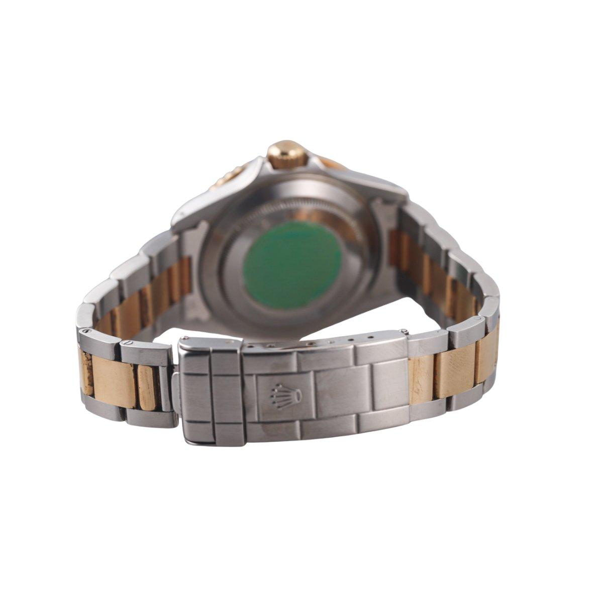 Rolex Submariner Black Two Tone Gold Steel 40mm Watch 16613