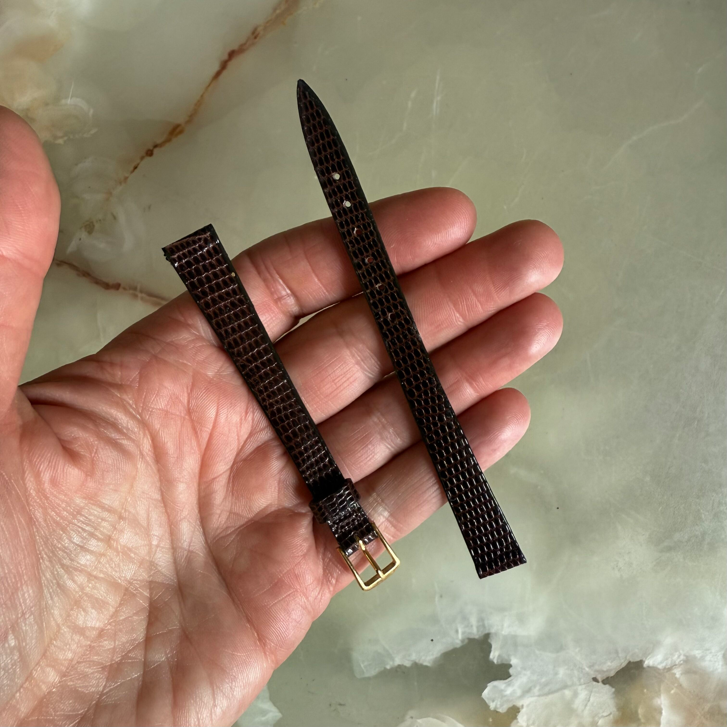 Genuine Lizard Brown Watch Strap Band 11mm w Buckle