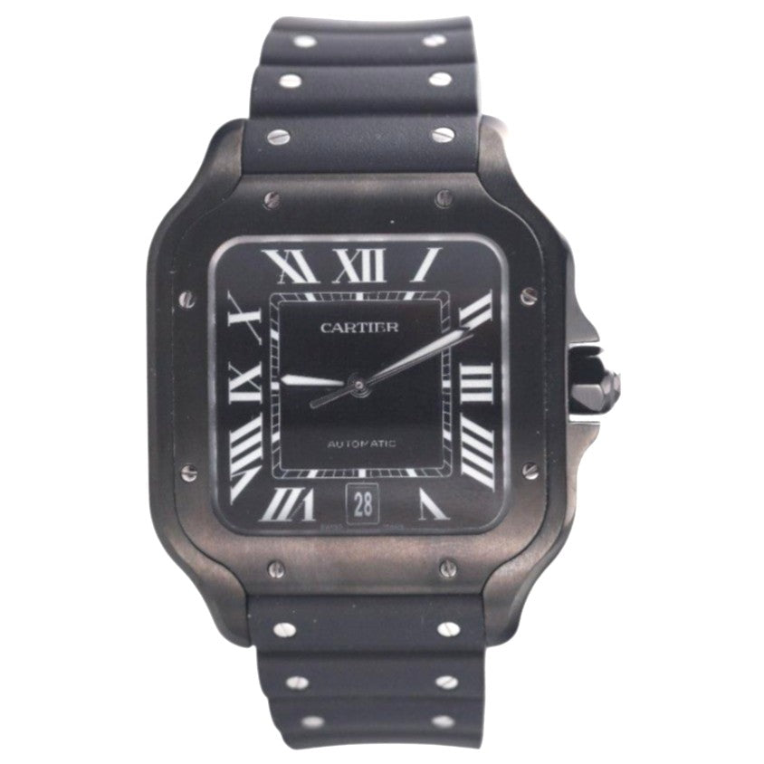 Santos de Cartier Automatic Large Model Black PVD Steel Watch WSA0039