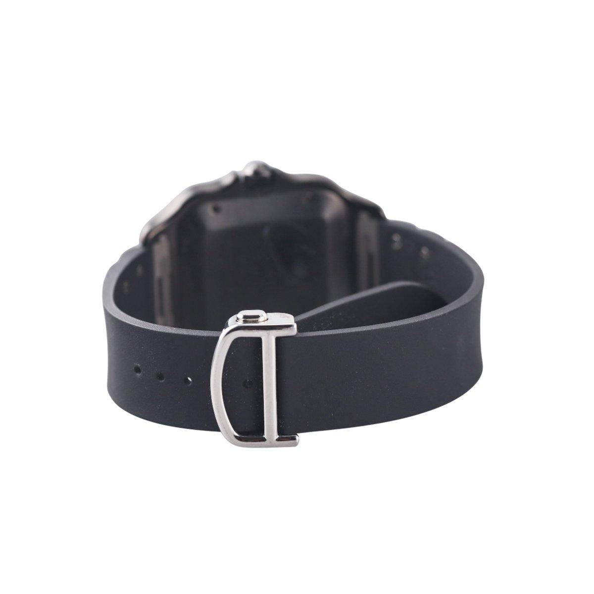 Santos de Cartier Automatic Large Model Black PVD Steel Watch WSA0039