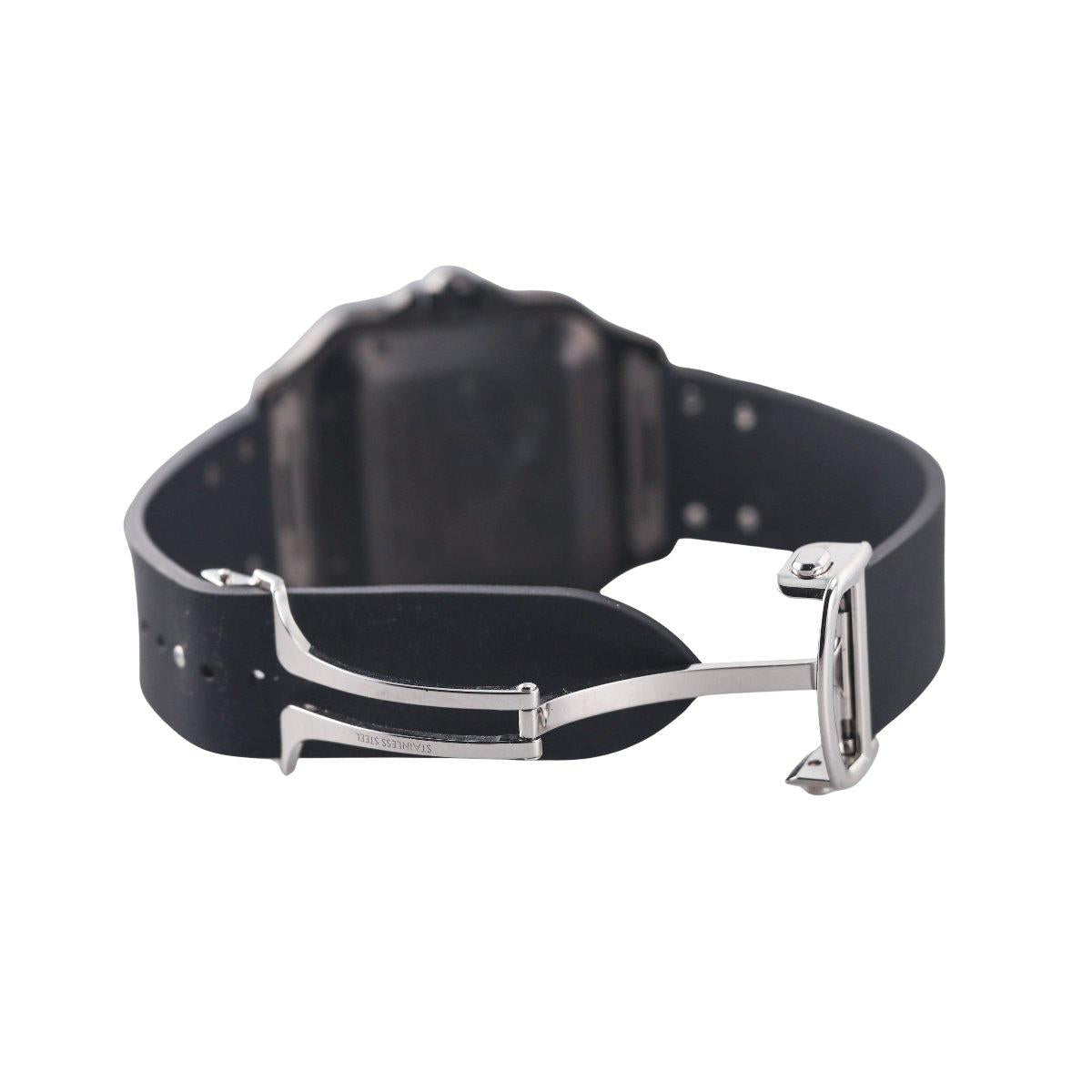 Santos de Cartier Automatic Large Model Black PVD Steel Watch WSA0039