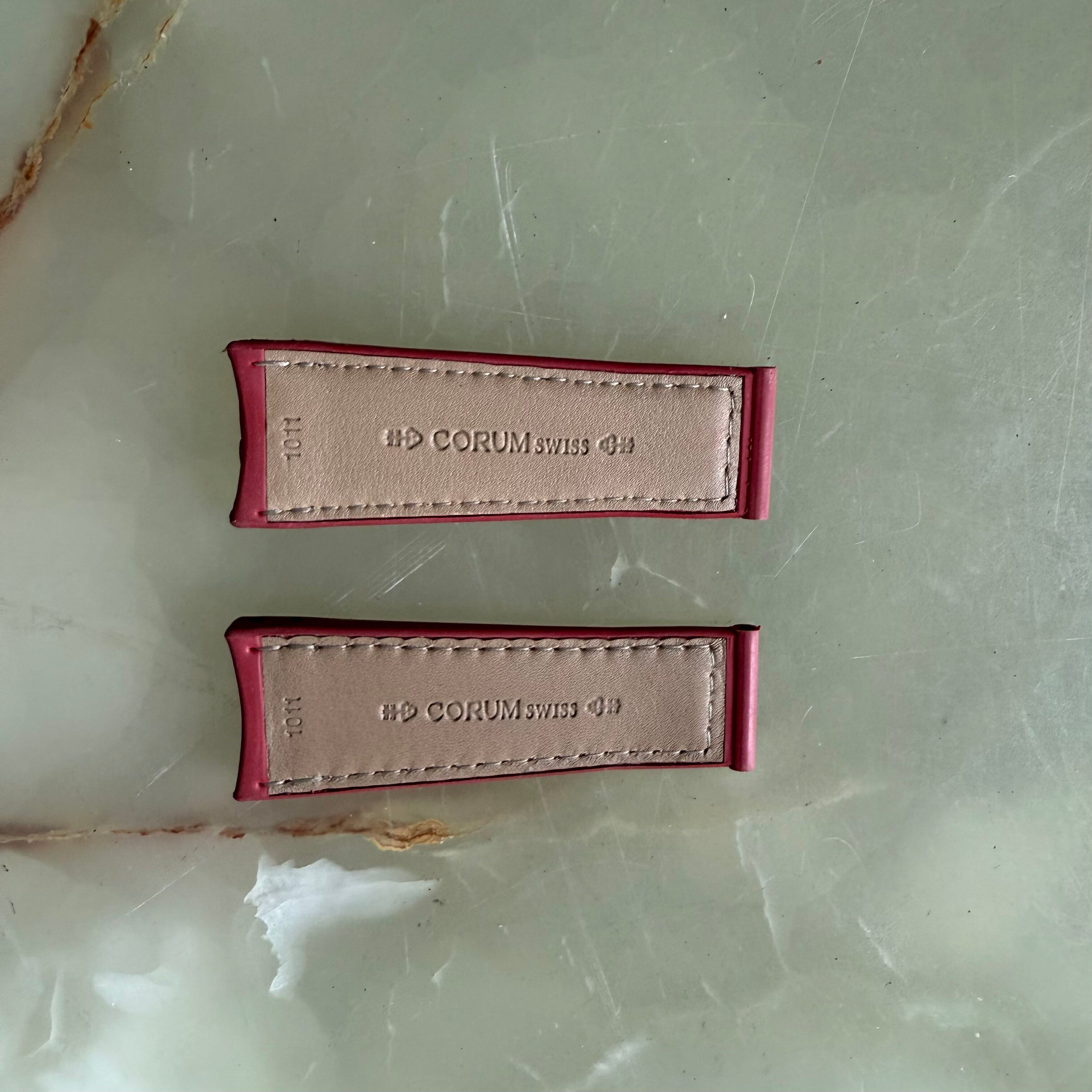 Authentic Corum Red Crocodile Watch Strap Band 23mm