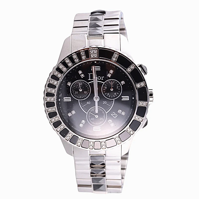 Dior Diamond Gemstone Chronograph Diamond Dial Women Watch CD11431EM001