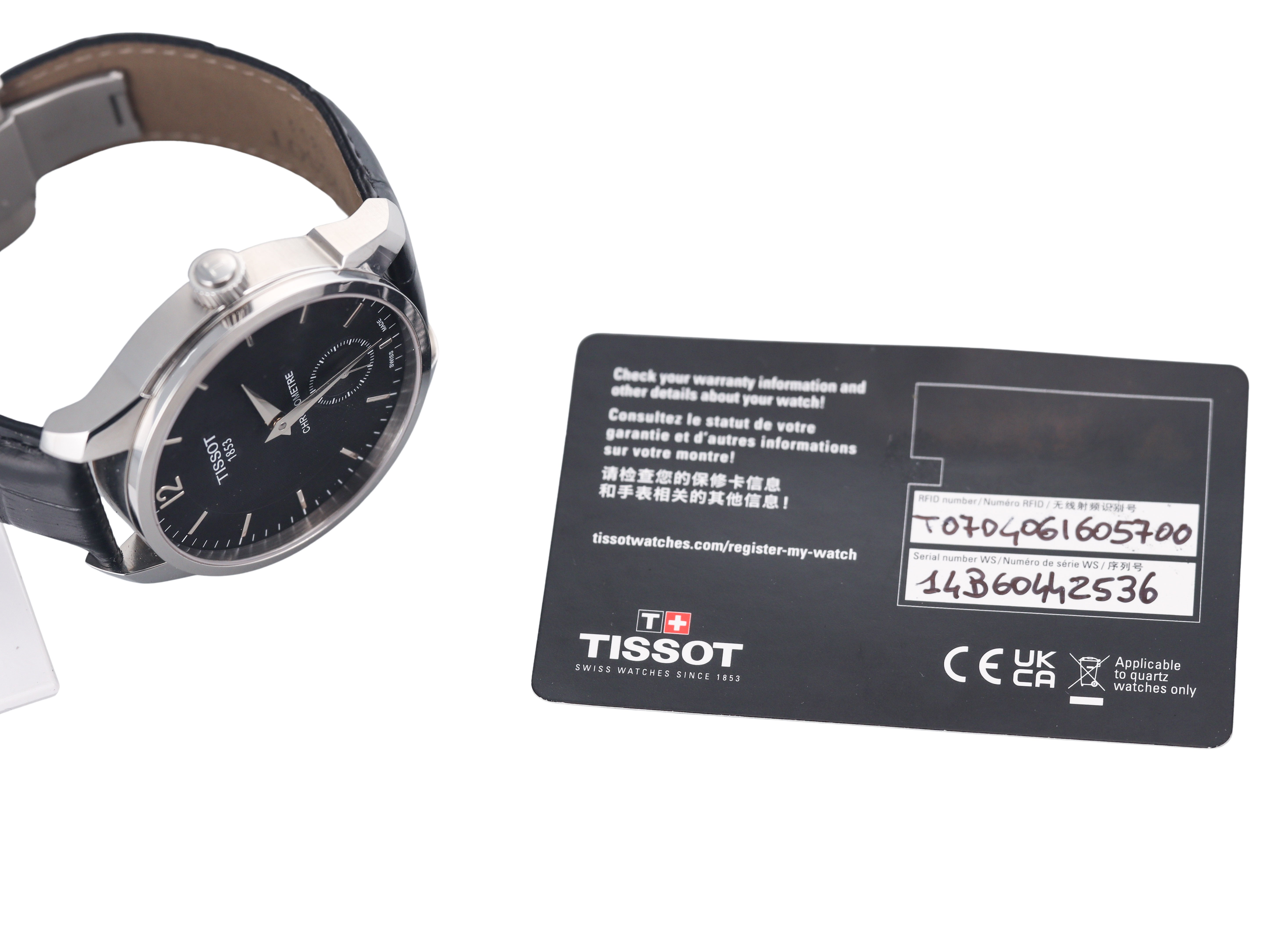 Tissot T-Complication Chronometer Manual Wind Watch T0704061605700