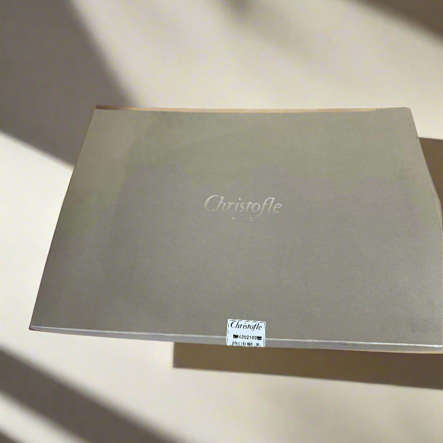 Christofle Malmaison Silver Plated Rectangular Tray with Handles 4202100