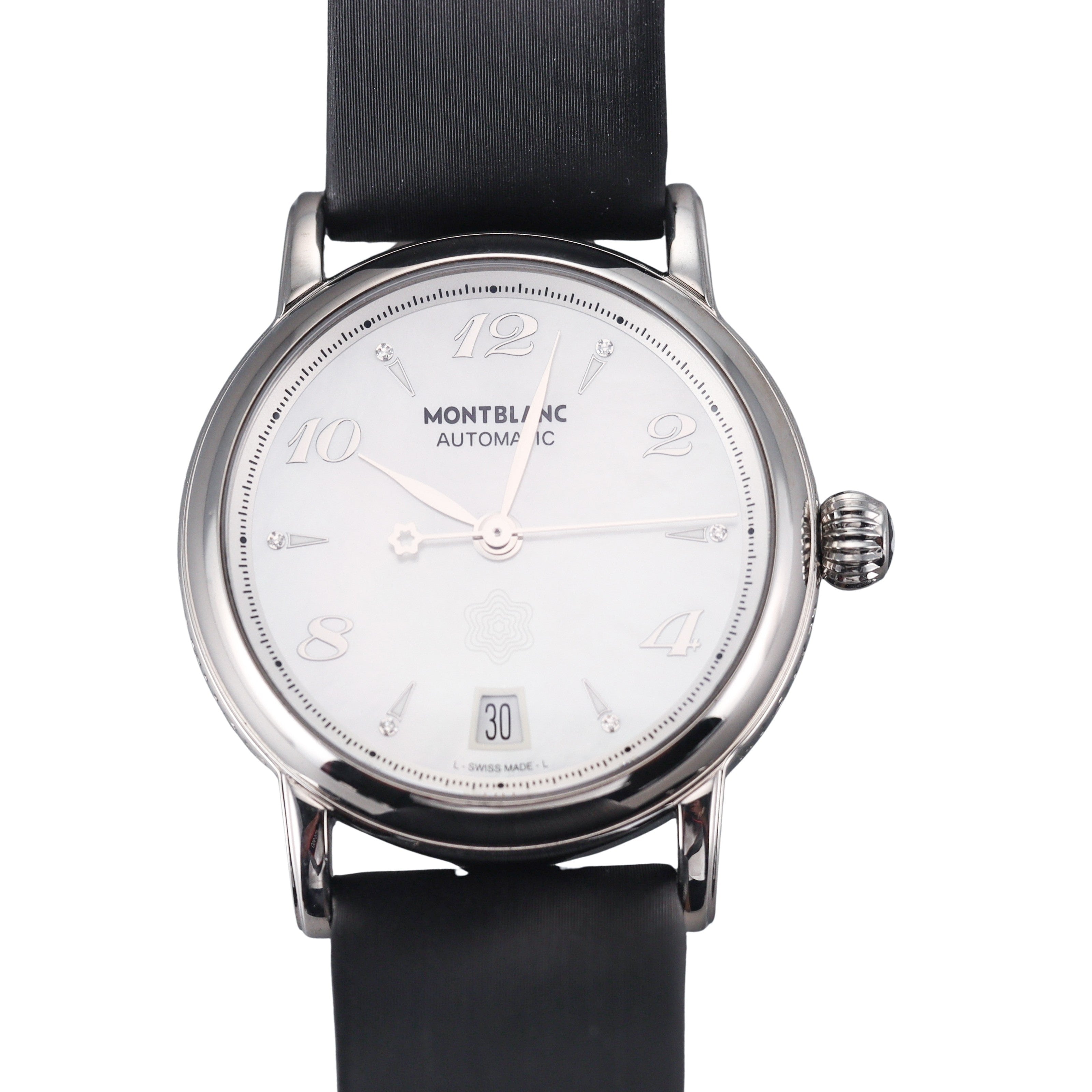 Montblanc Star Mother of Pearl Automatic Diamond Ladies Watch 107118